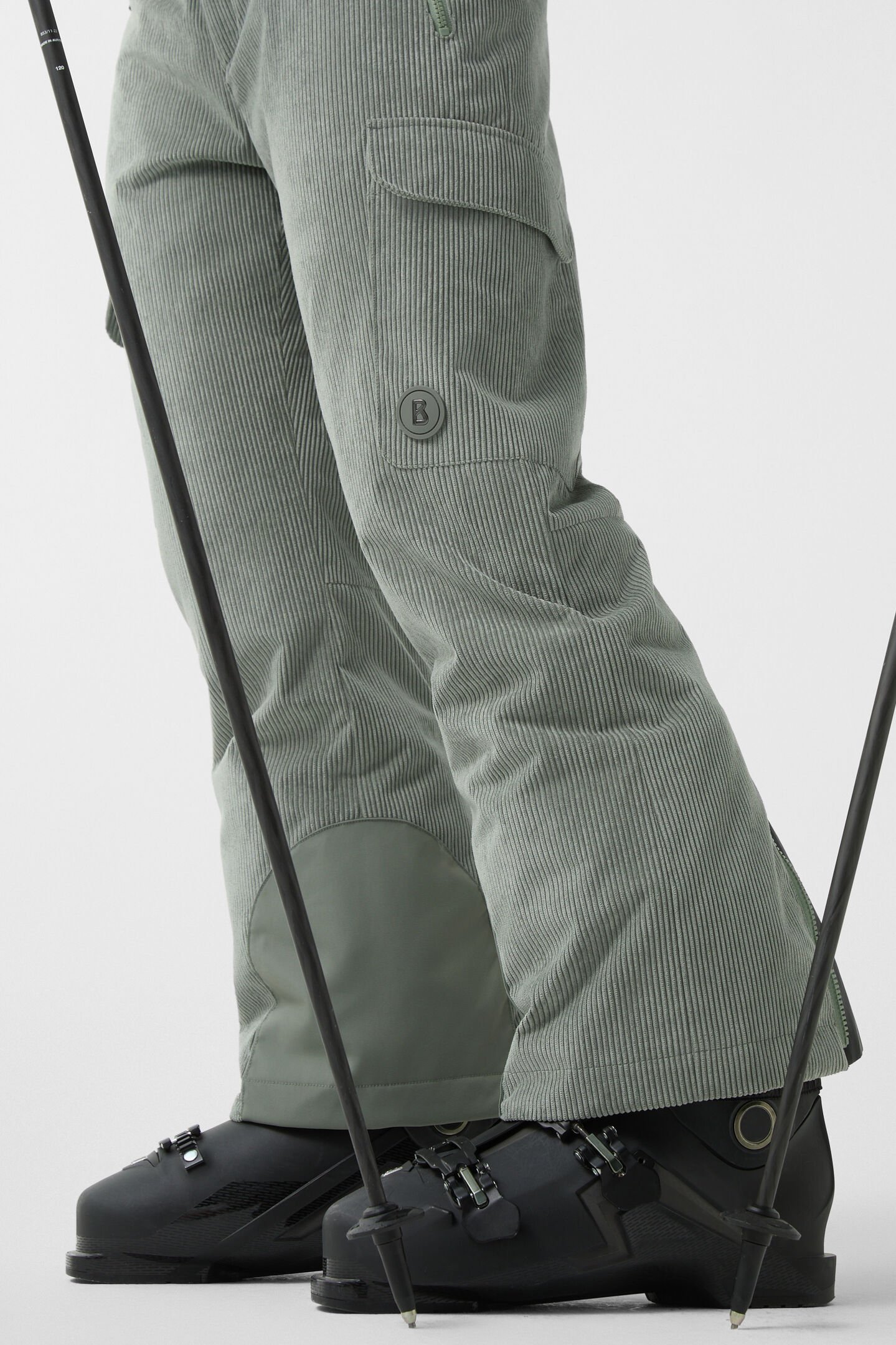 Corbin corduroy ski trousers Olive green