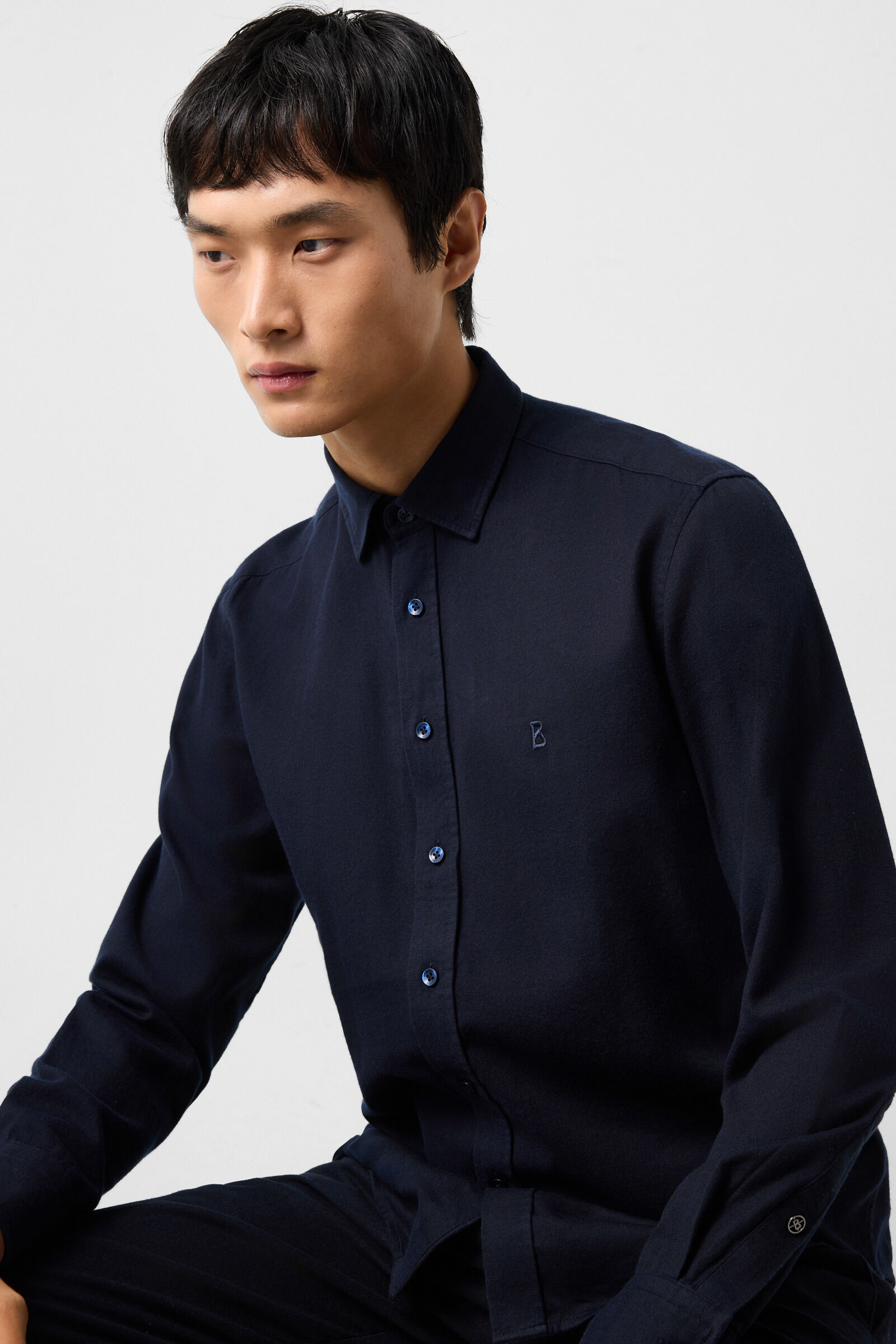 Timi flannel shirt Navy
