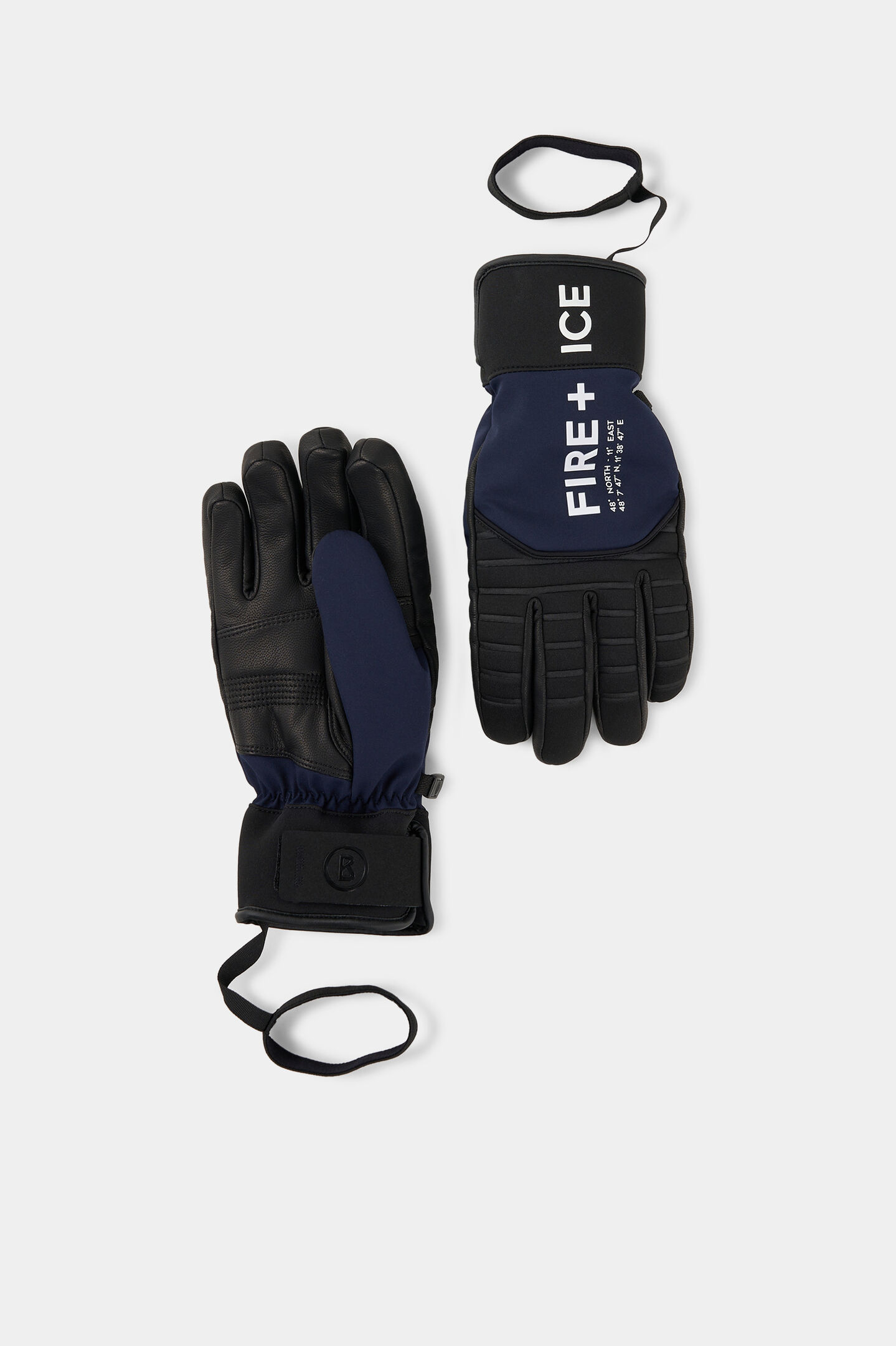 Handschuhe Erko Schwarz/Navy-Blau