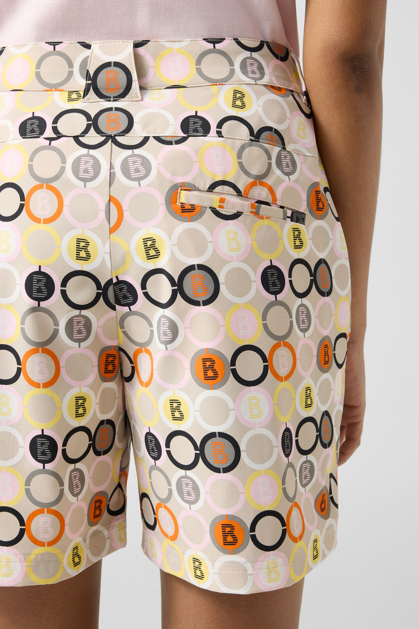 Funktions-Shorts Eleni Sand/Orange/Grau