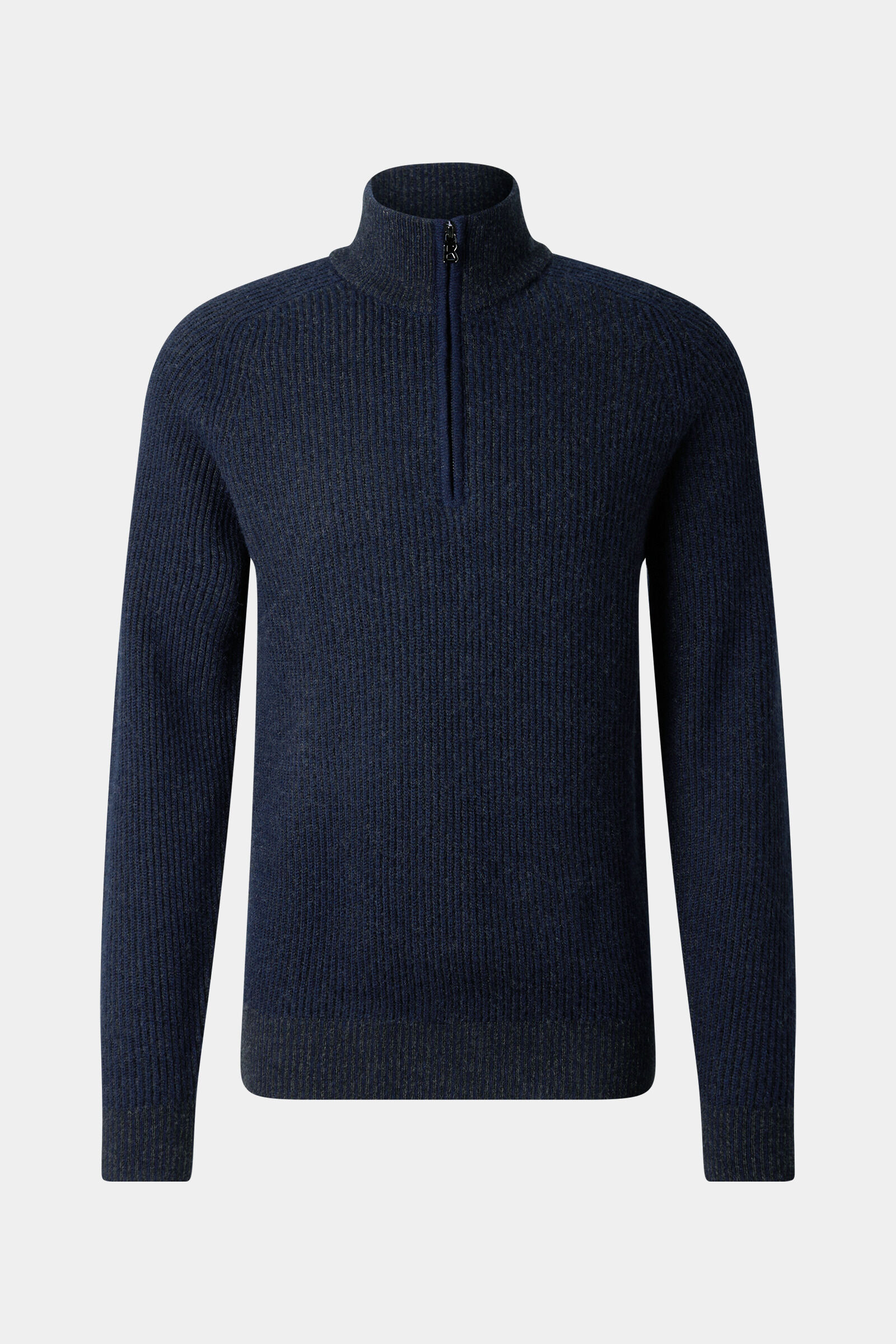 Dwayne virgin wool and cashmere roll-neck jumper Navy