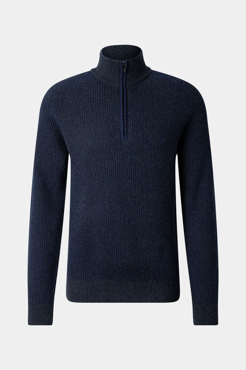 Schurwoll-Kaschmir-Troyer Dwayne Navy