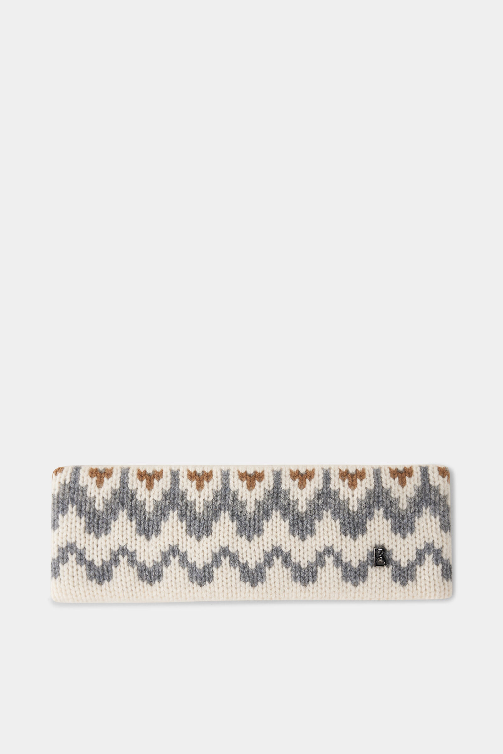 Loca cashmere headband Cream/grey