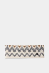 Loca cashmere headband Cream/grey Loca cashmere headband Cream/grey