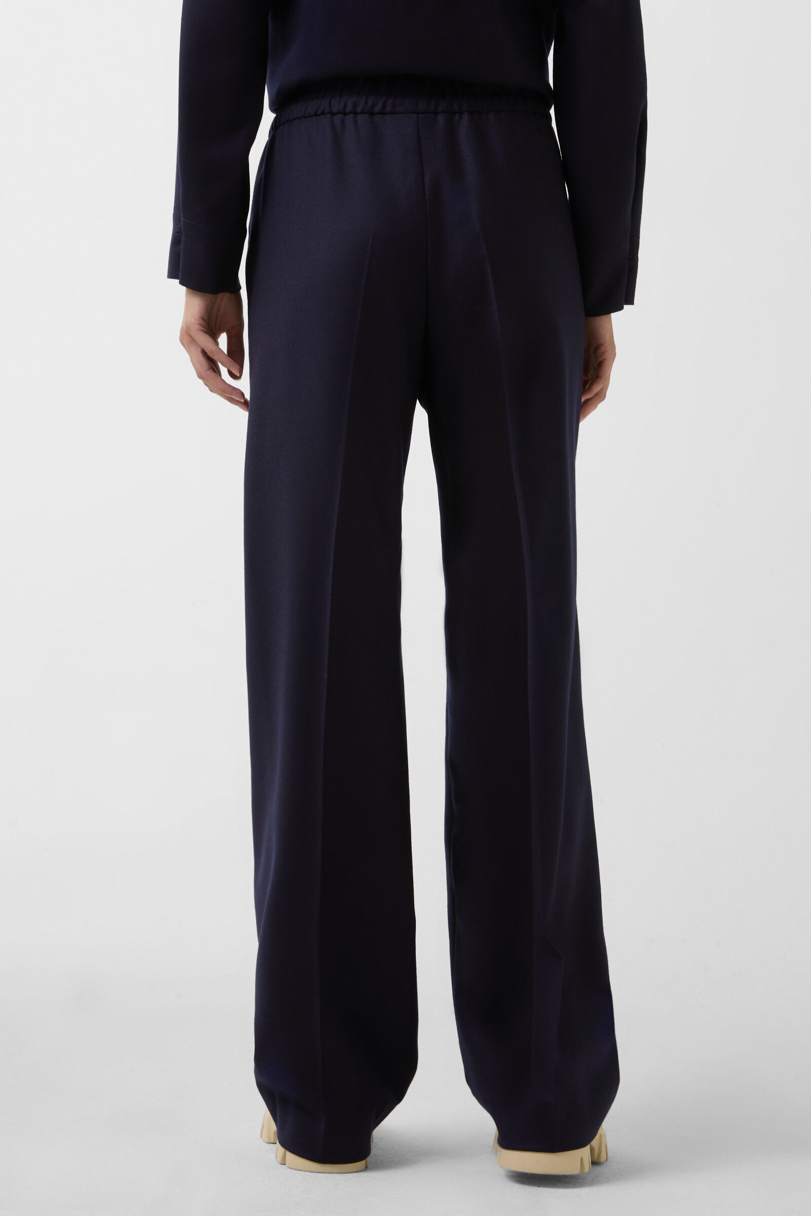 Ella flannel trousers Navy blue