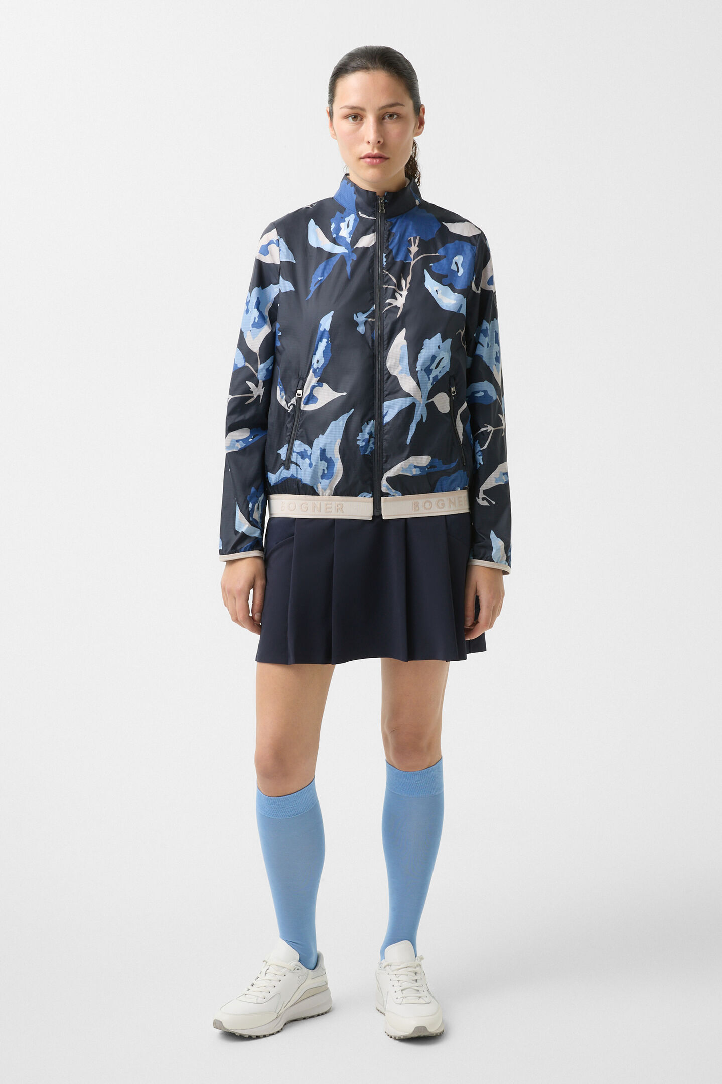 Windbreaker-Jacke Sofie Navy-Blau/Hellblau