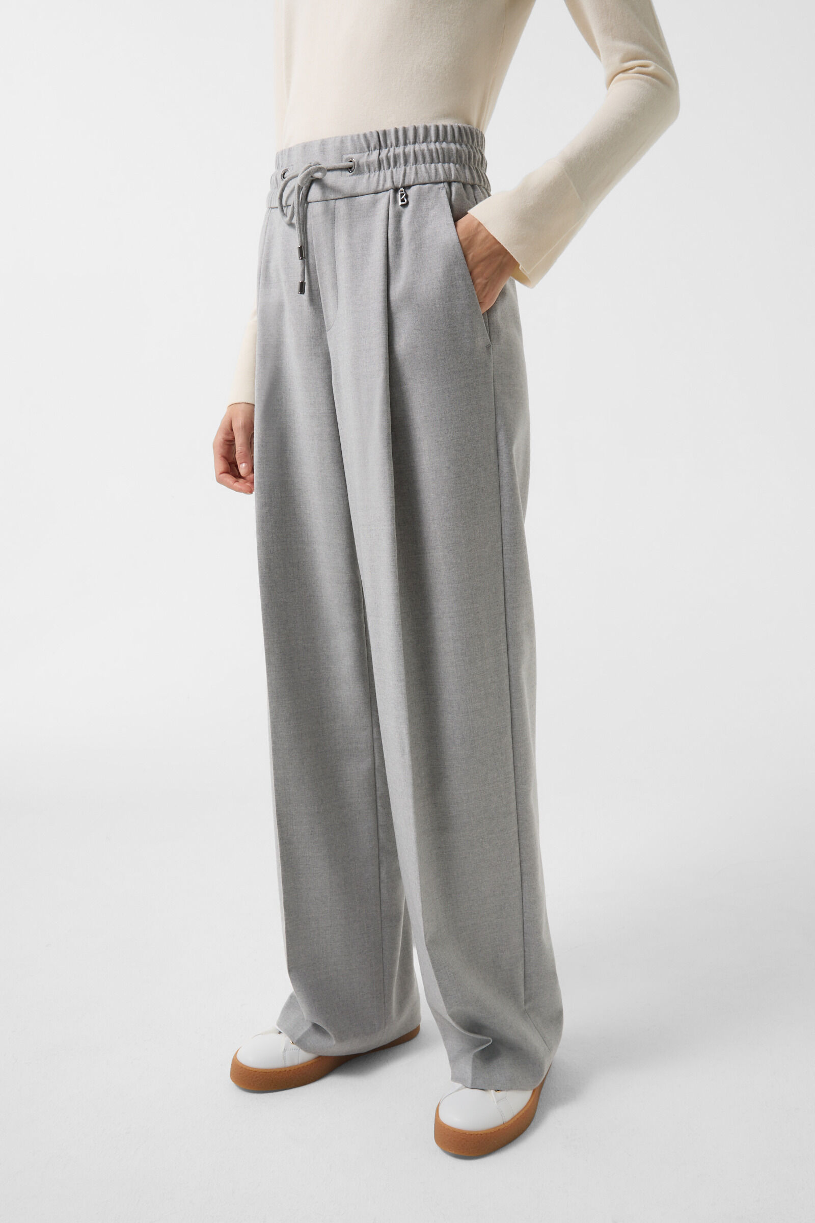 Grey flannel pants womens online