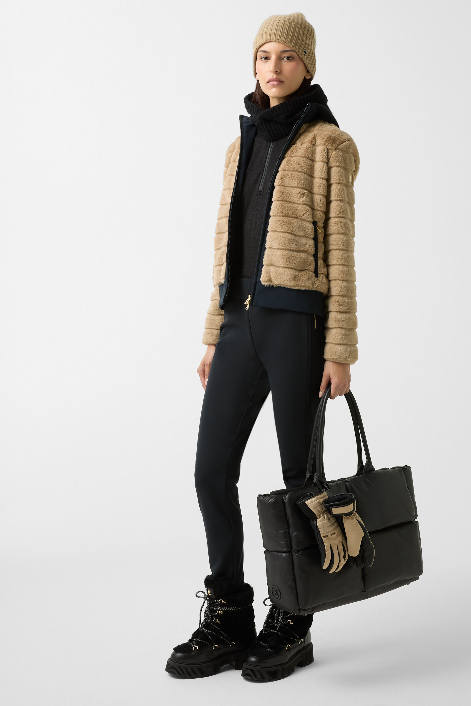 Veste en fausse fourrure Katniss Marron