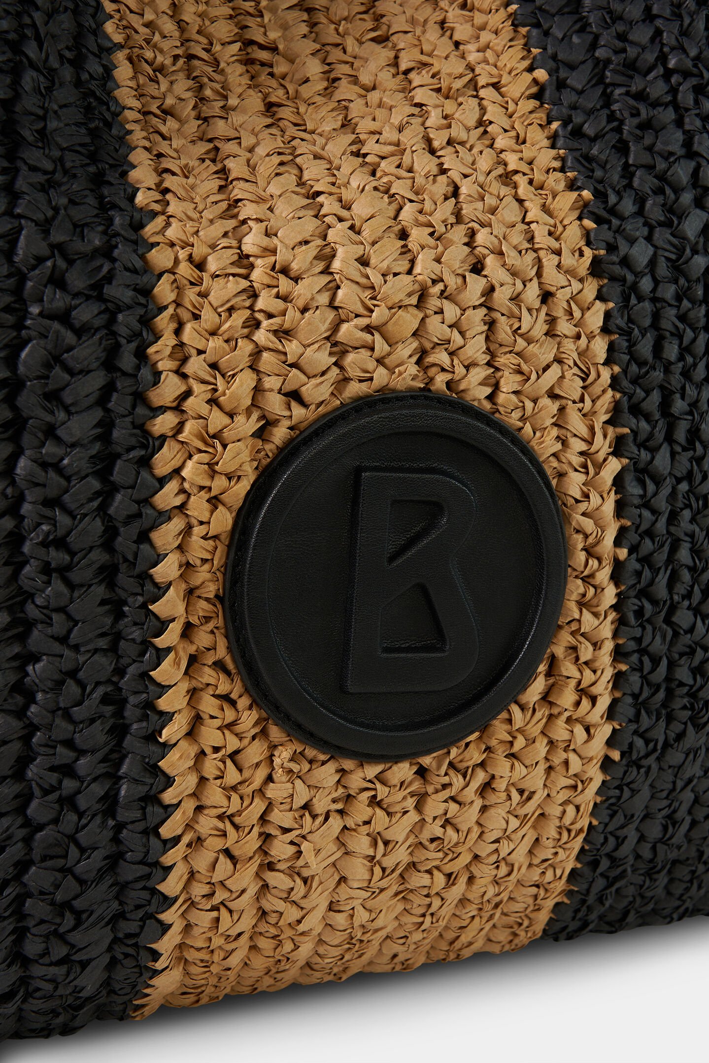 Hobo-Bag Agno Rory Schwarz/Beige