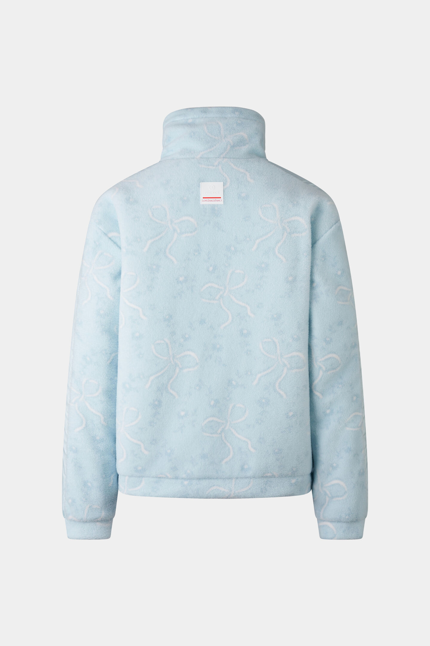Ninetta mid-layer fleece jacket Light blue/white