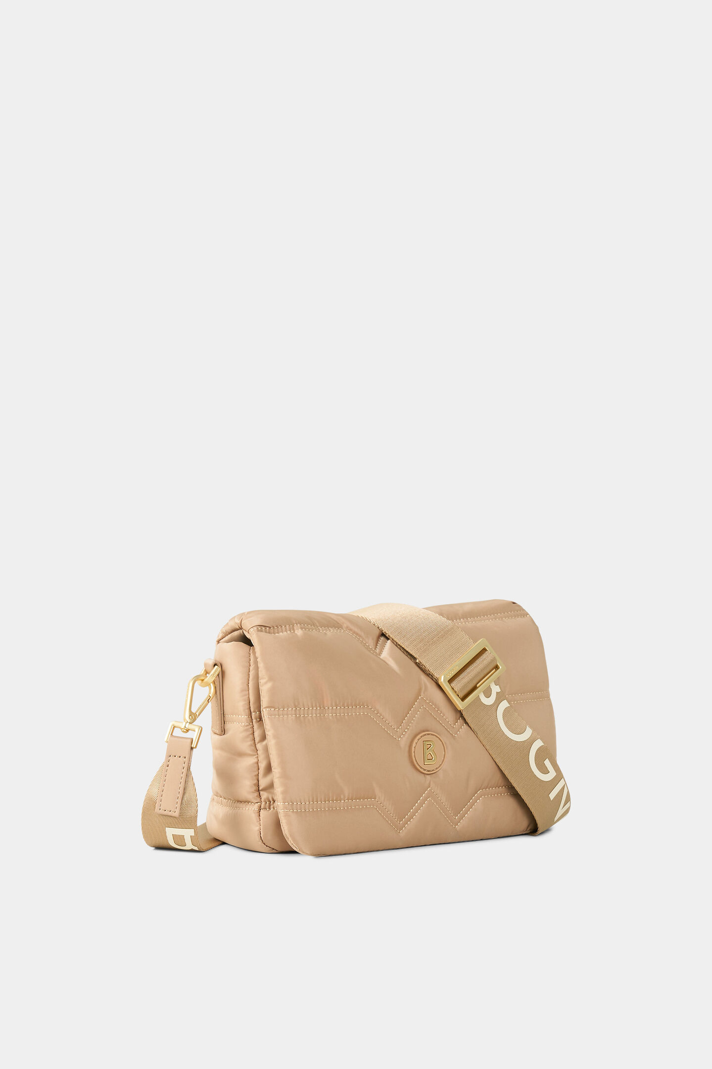 Schultertasche Wallis Tessuto Bar Beige