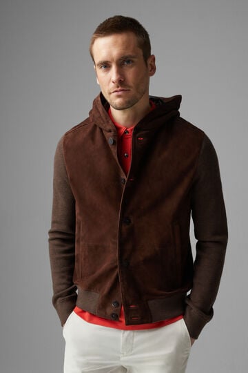 Drax Leather knit jacket
