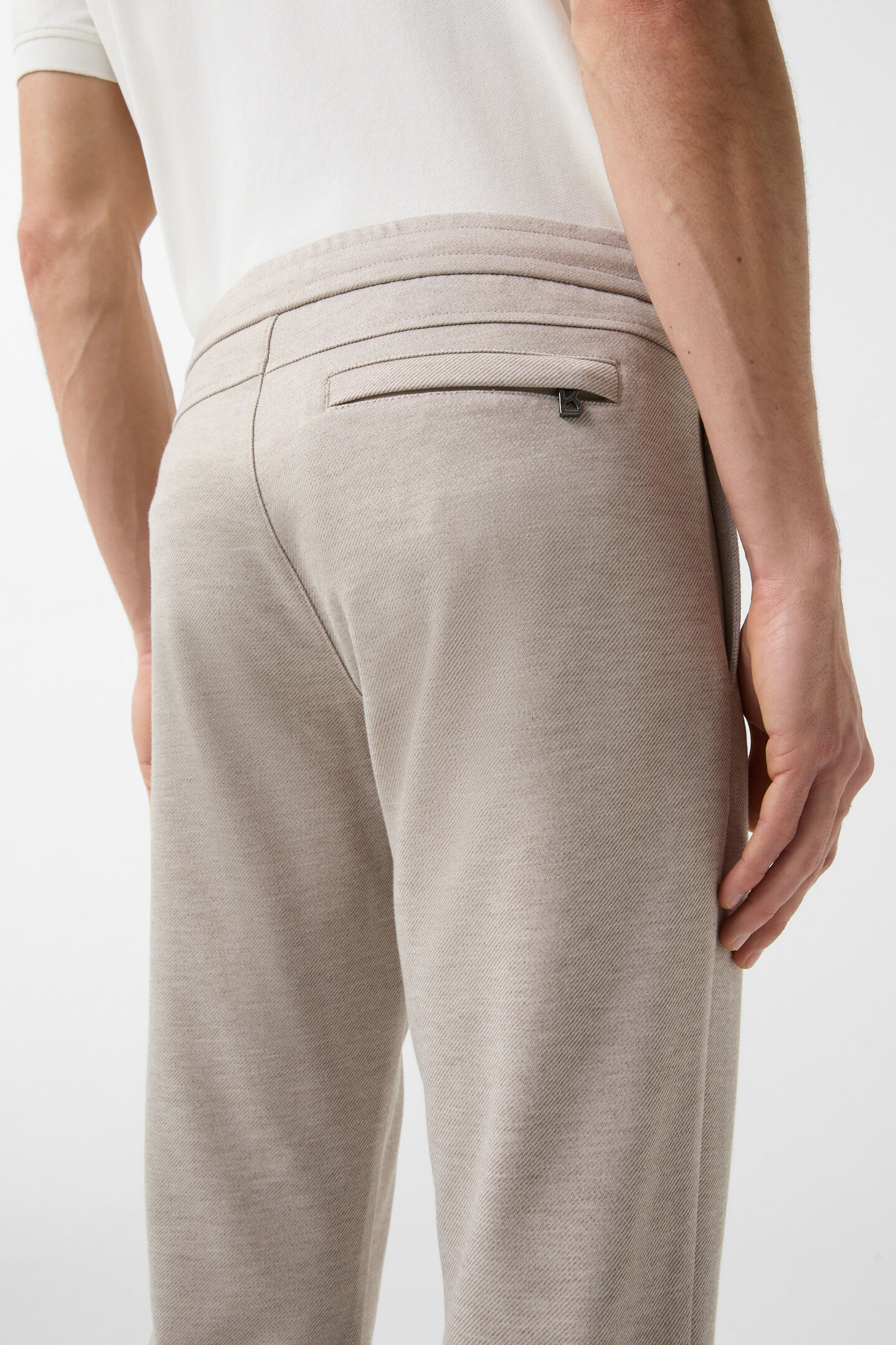 Twill broek Riley Actief Beige