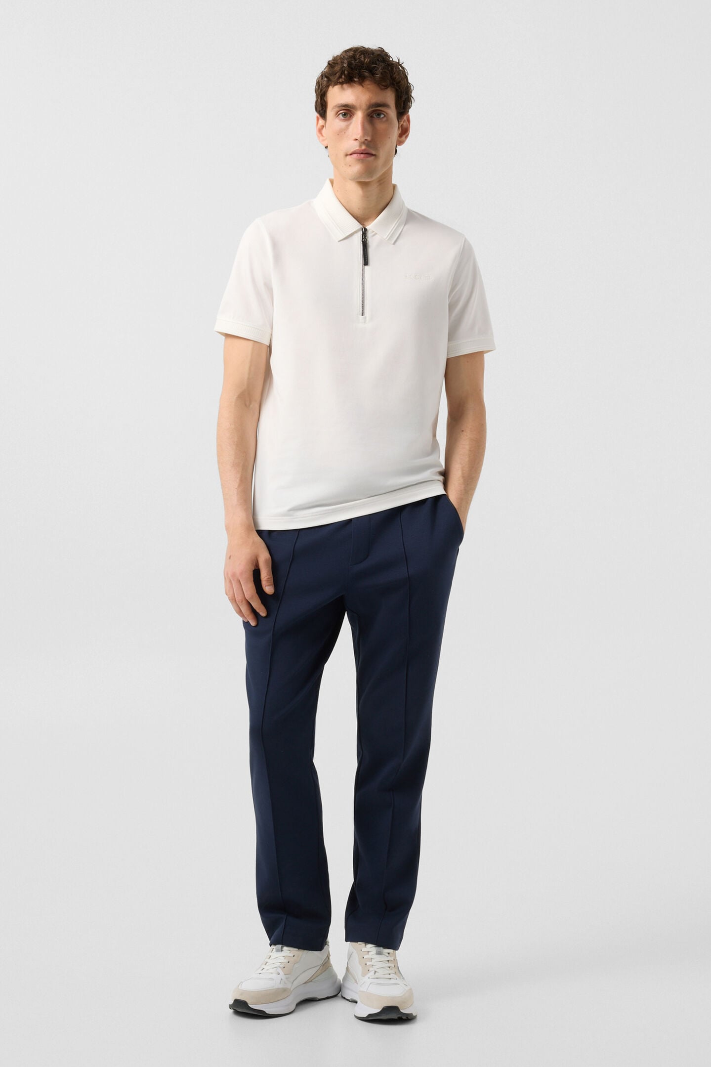 Timo piqu&eacute; polo shirt Off-White