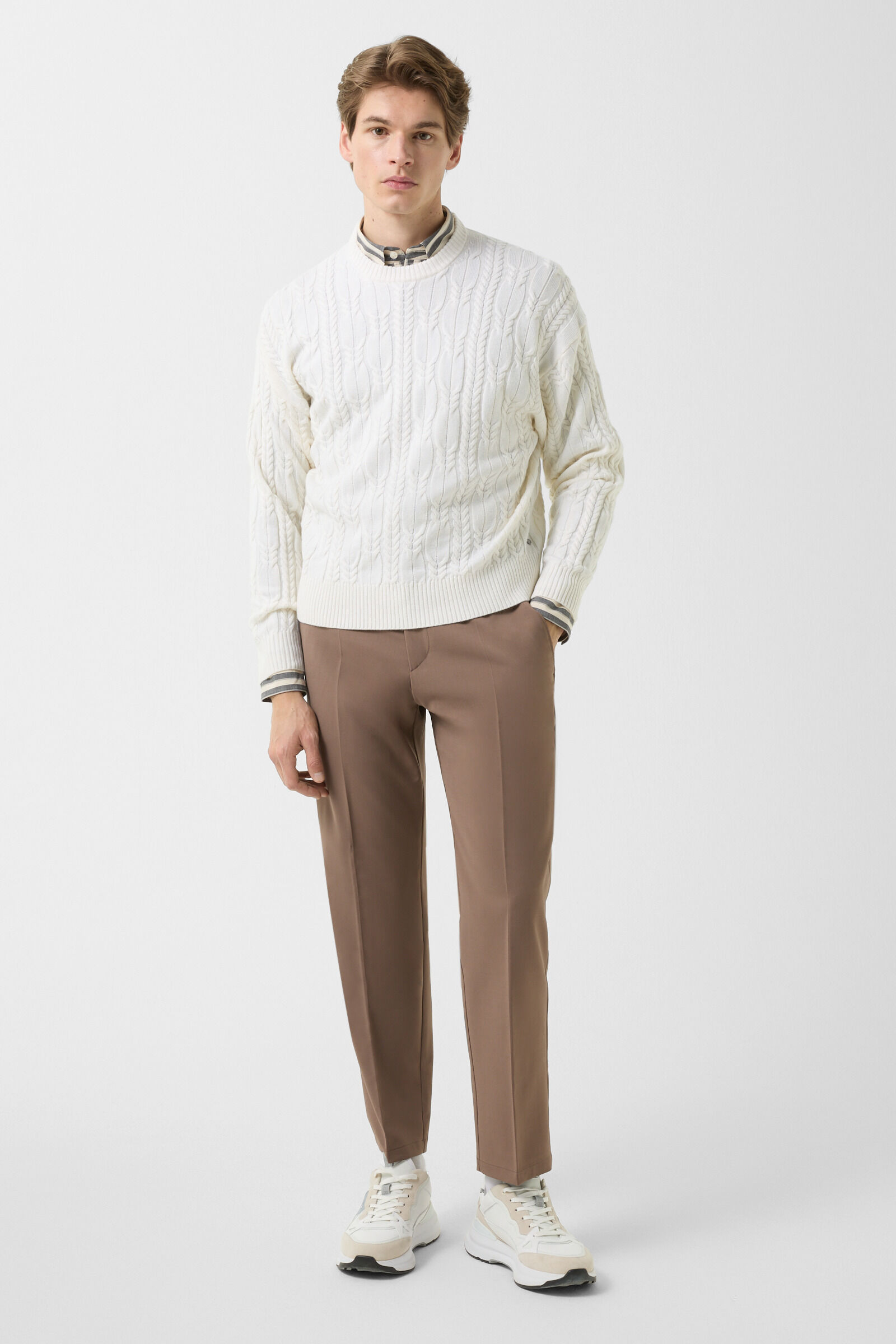 Shirt Heiko Grey/sand