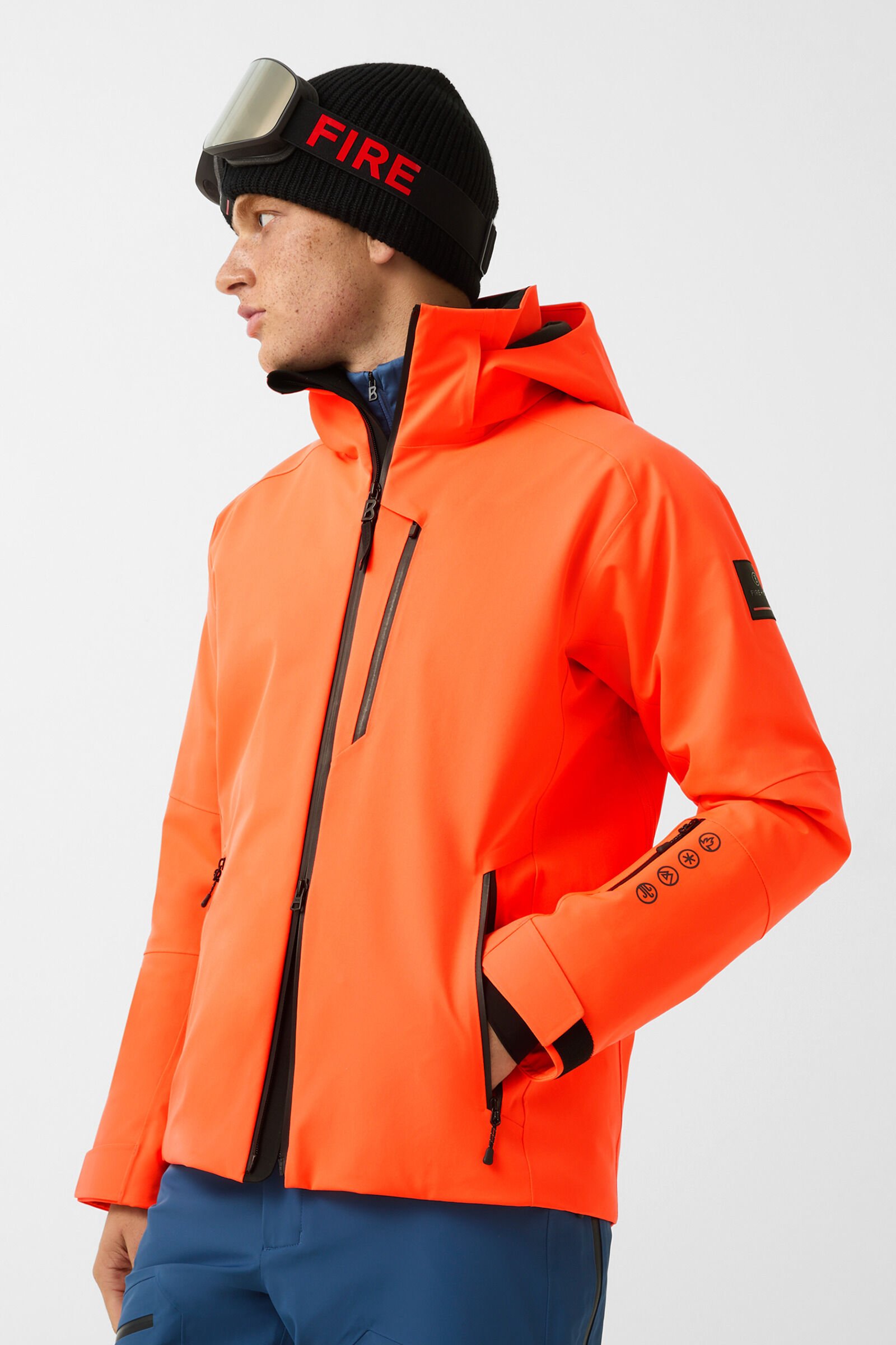 Eason ski jacket Neon orange