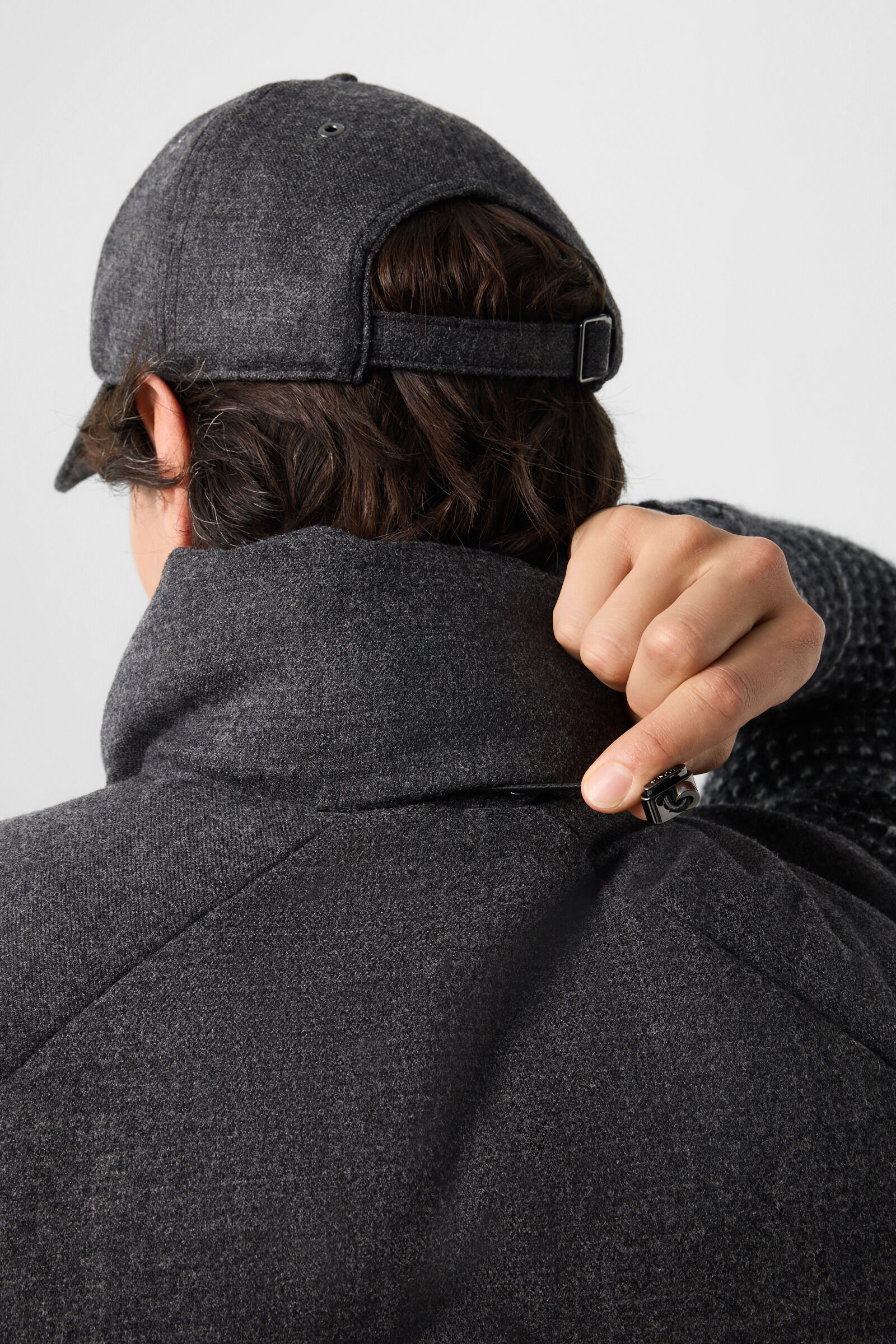 Kendo Virgin Wool and Down Vest Anthracite