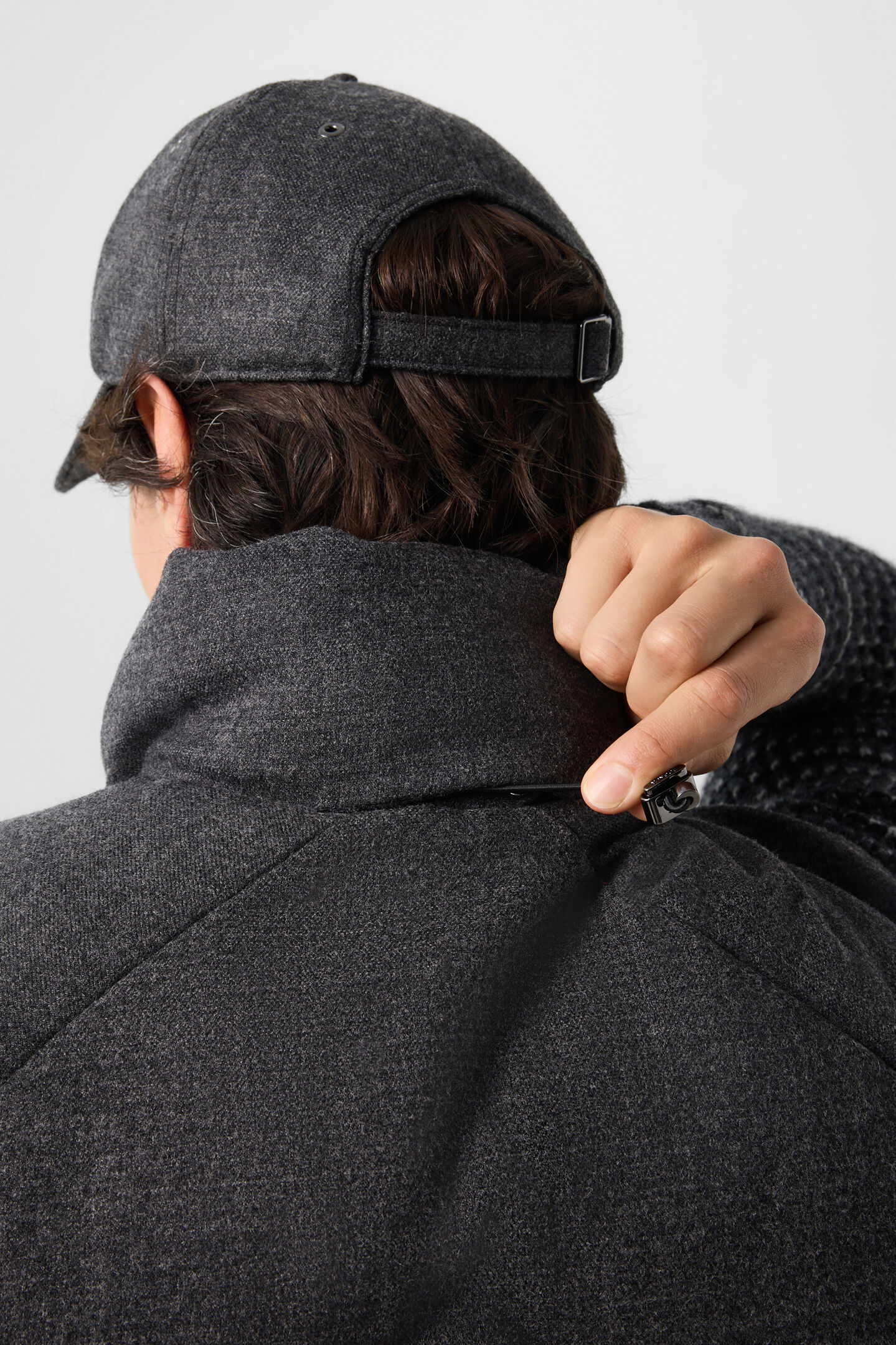 Kendo Virgin Wool and Down Vest Anthracite