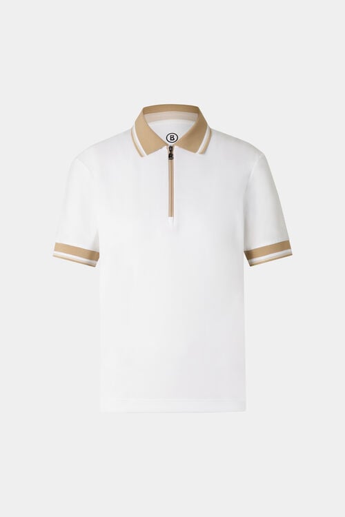 Laurina functional short-sleeved top White/Camel