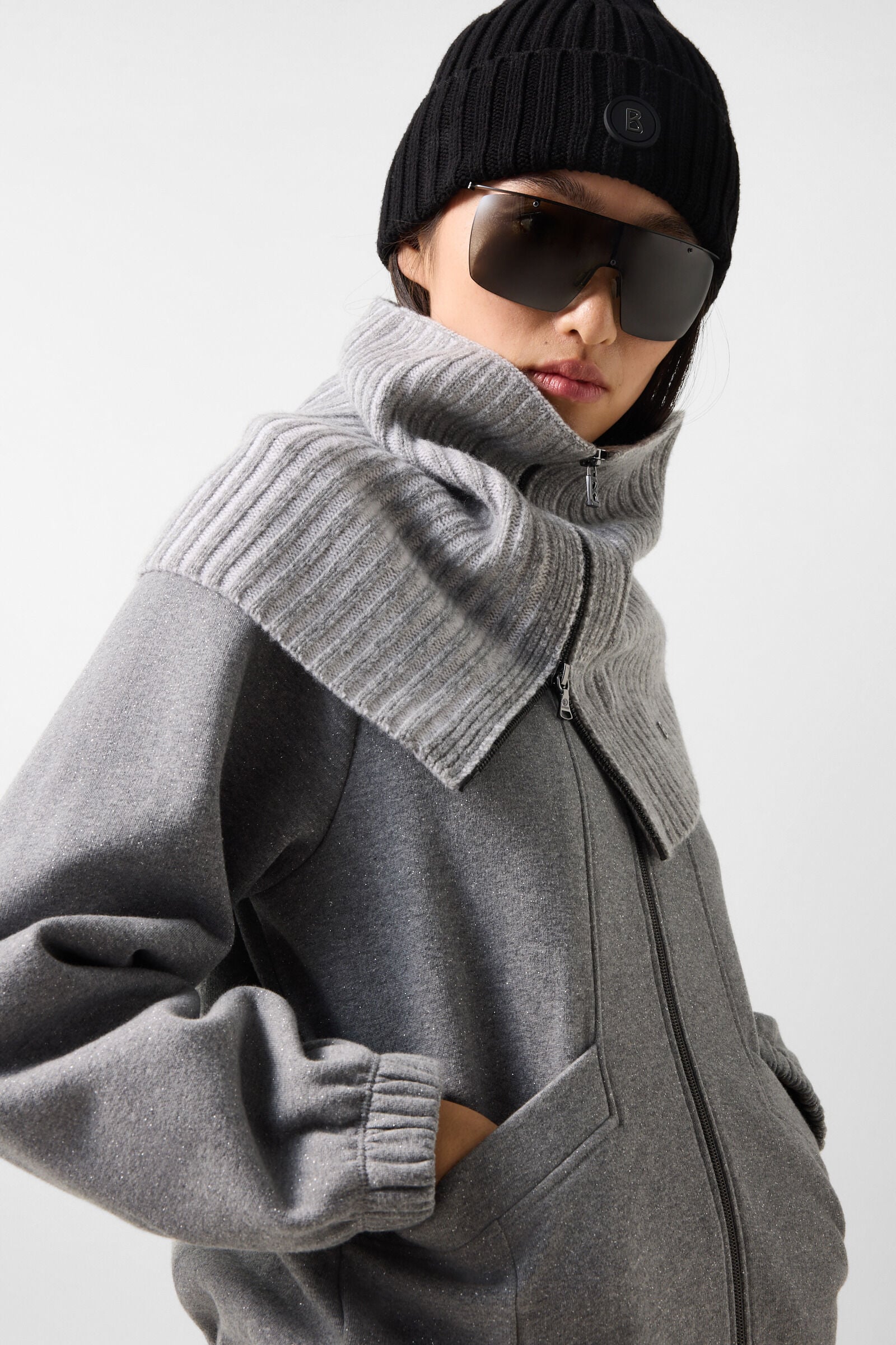 Tasha Jersey Jacket Grey
