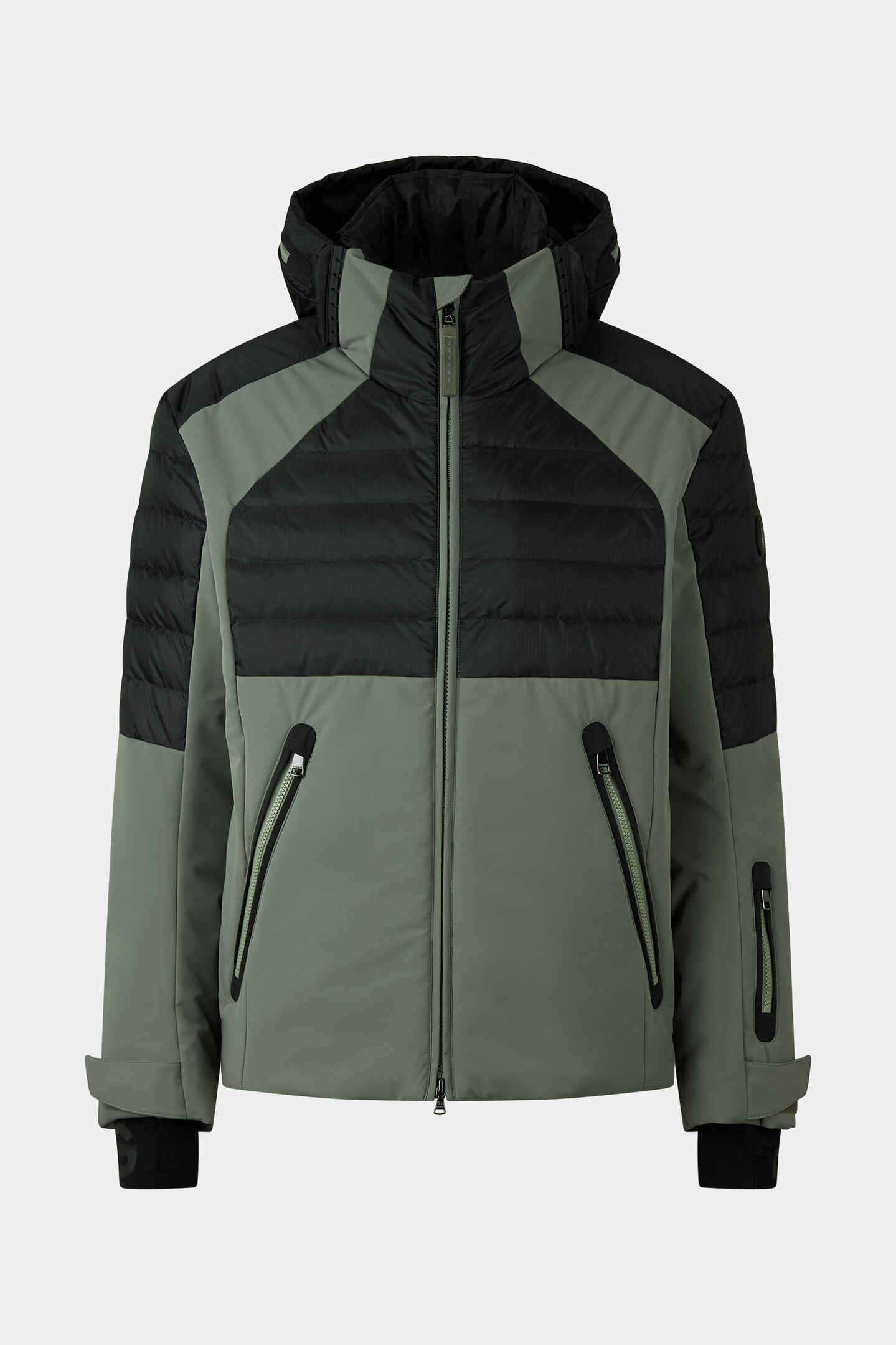 Henik down ski jacket Olive green/black