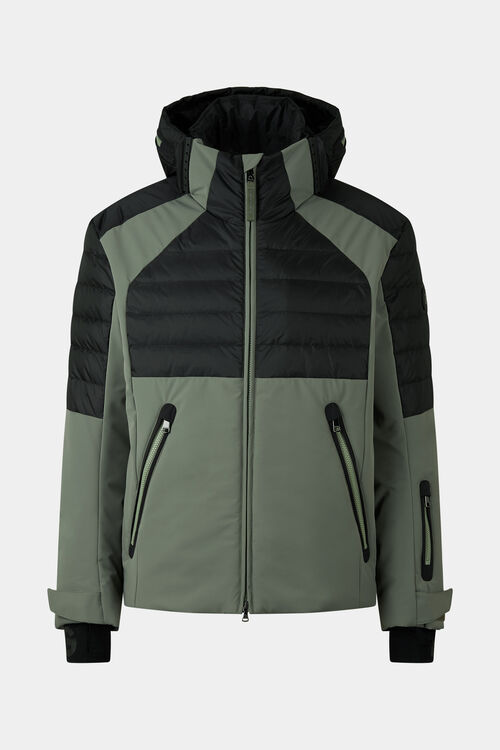 Henik down ski jacket Olive green/black