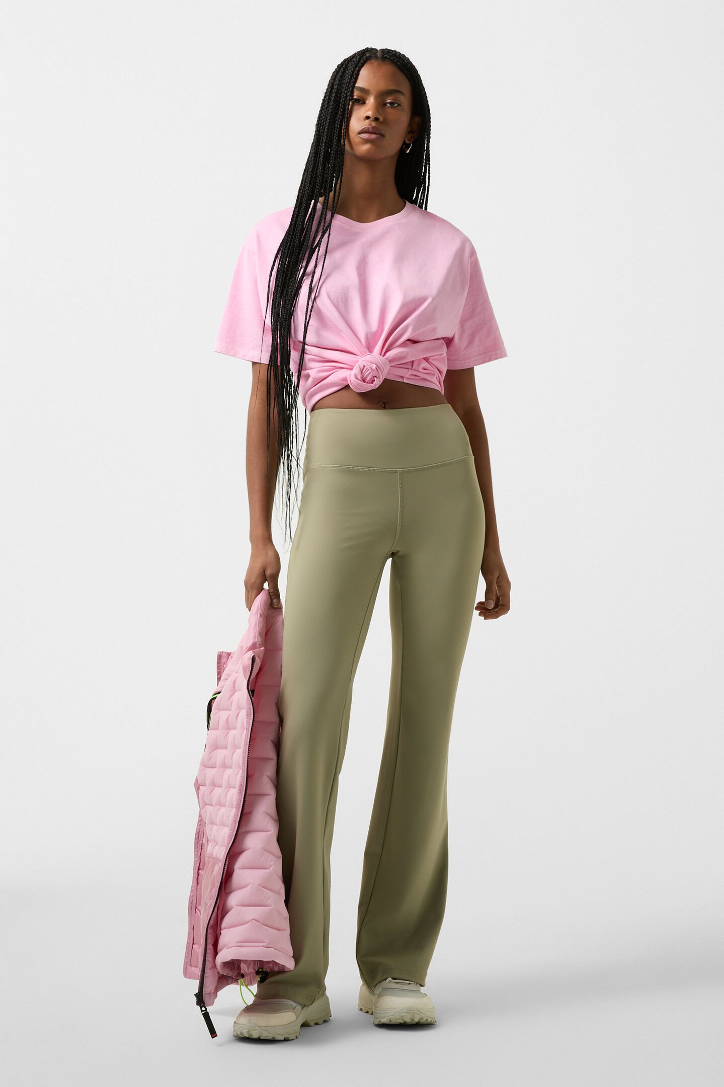 Flared tights Lathi Khaki
