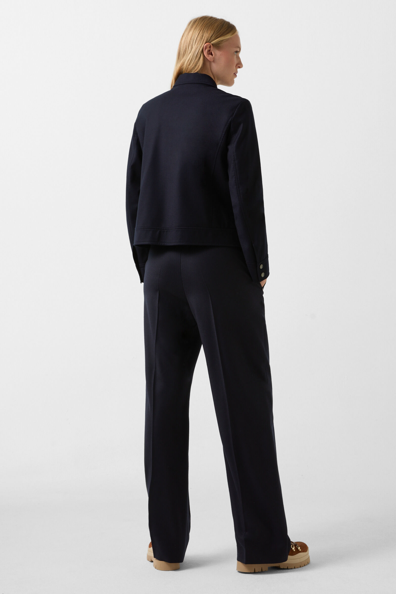 Emily flannel jacket Navy blue