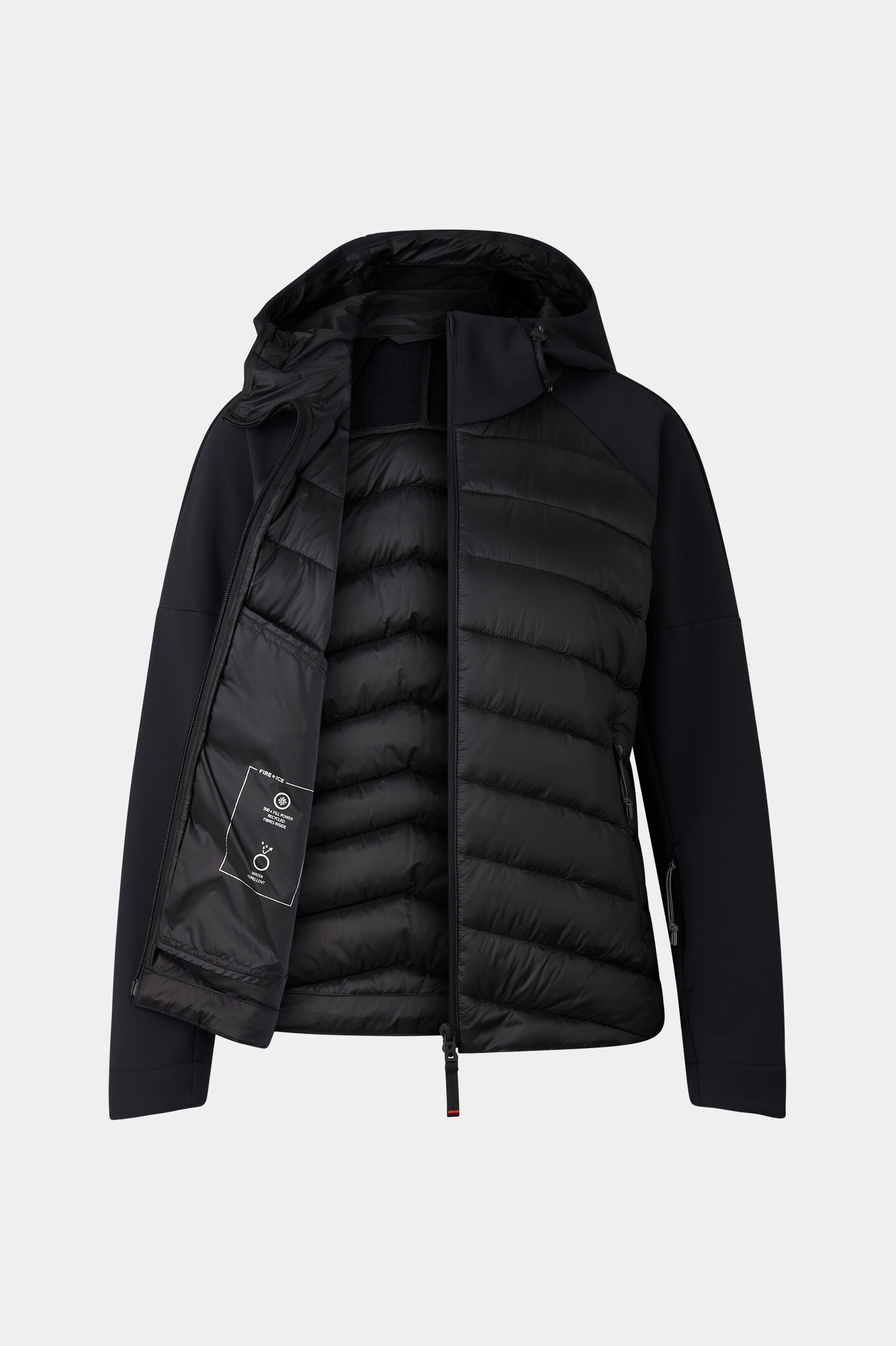 Marian softshell quilted jacket Black