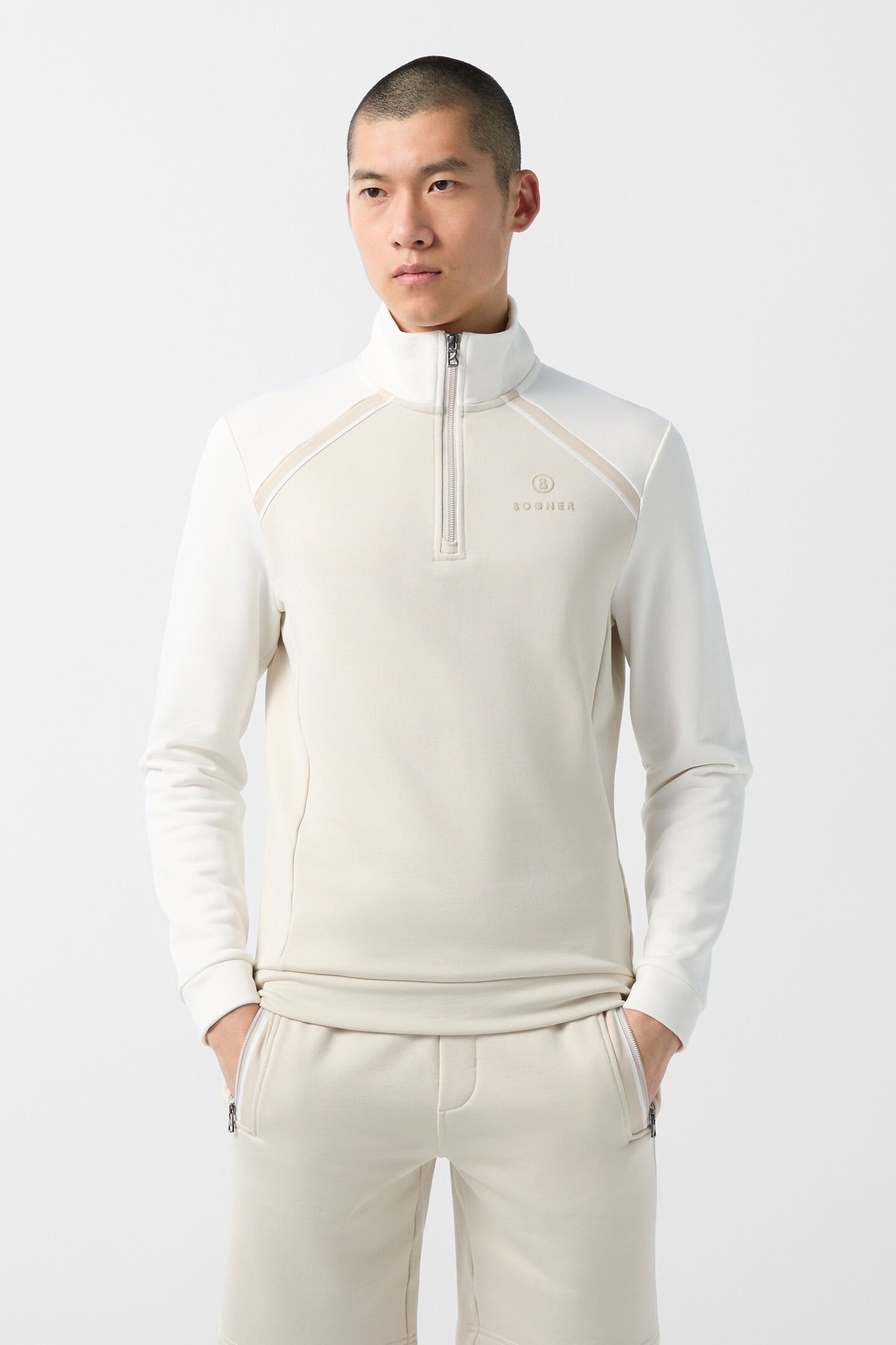 Sweat Troyer Tomek Beige/Off-White