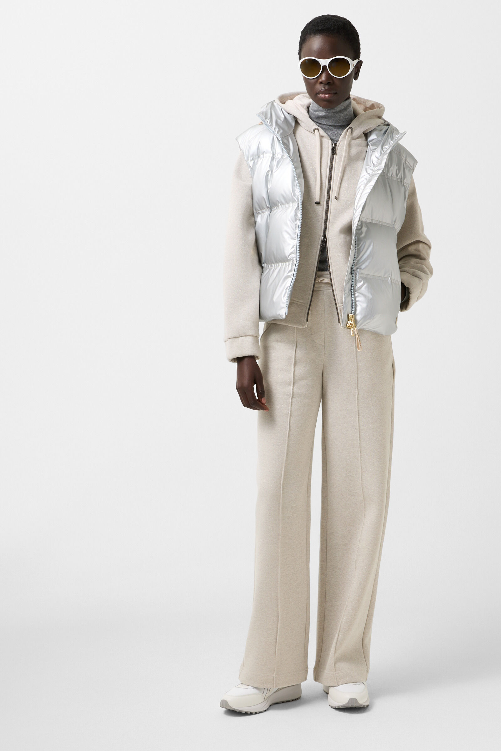 Talli jersey jacket Greige