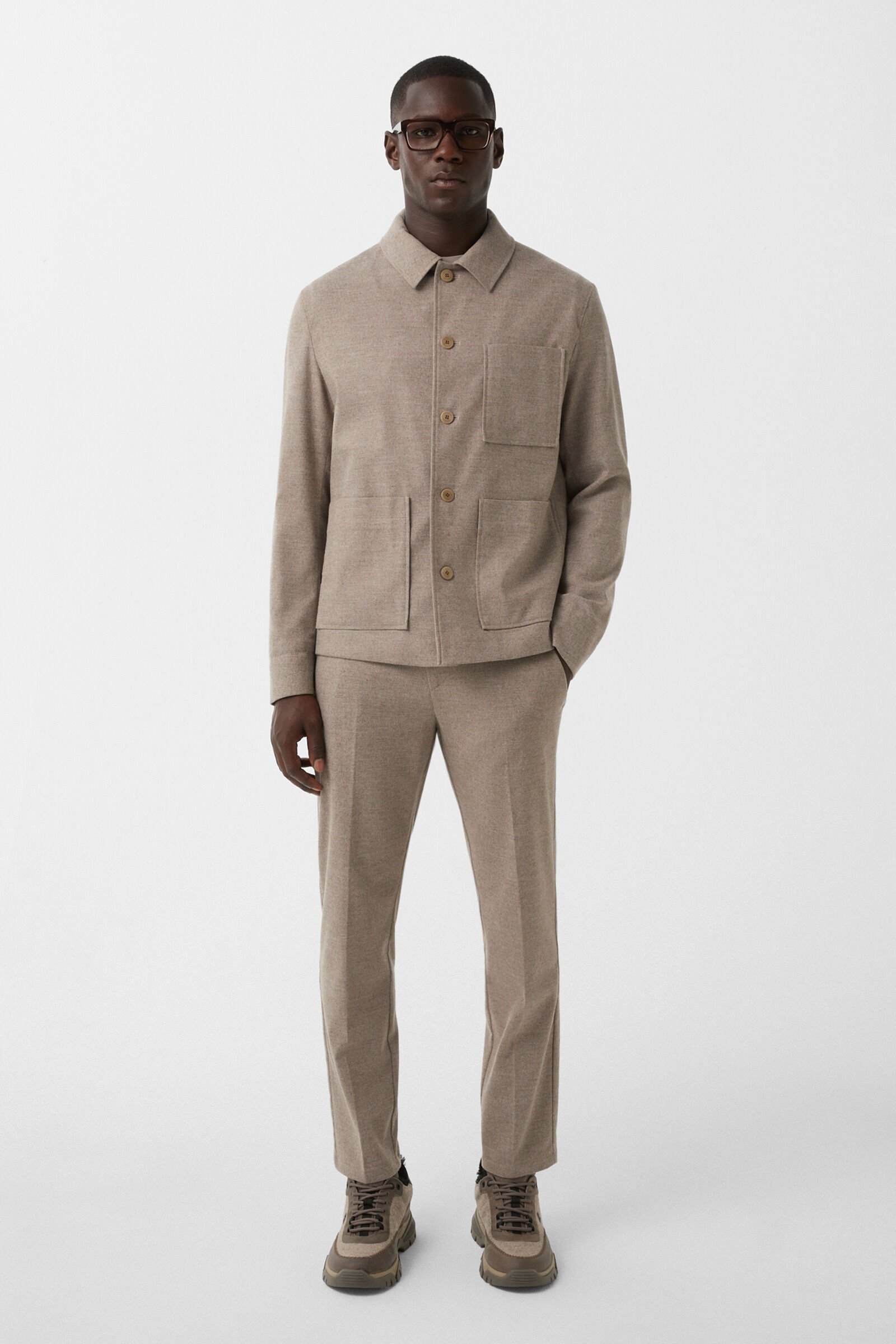 Surv&ecirc;tement en flanelle Mirco Greige