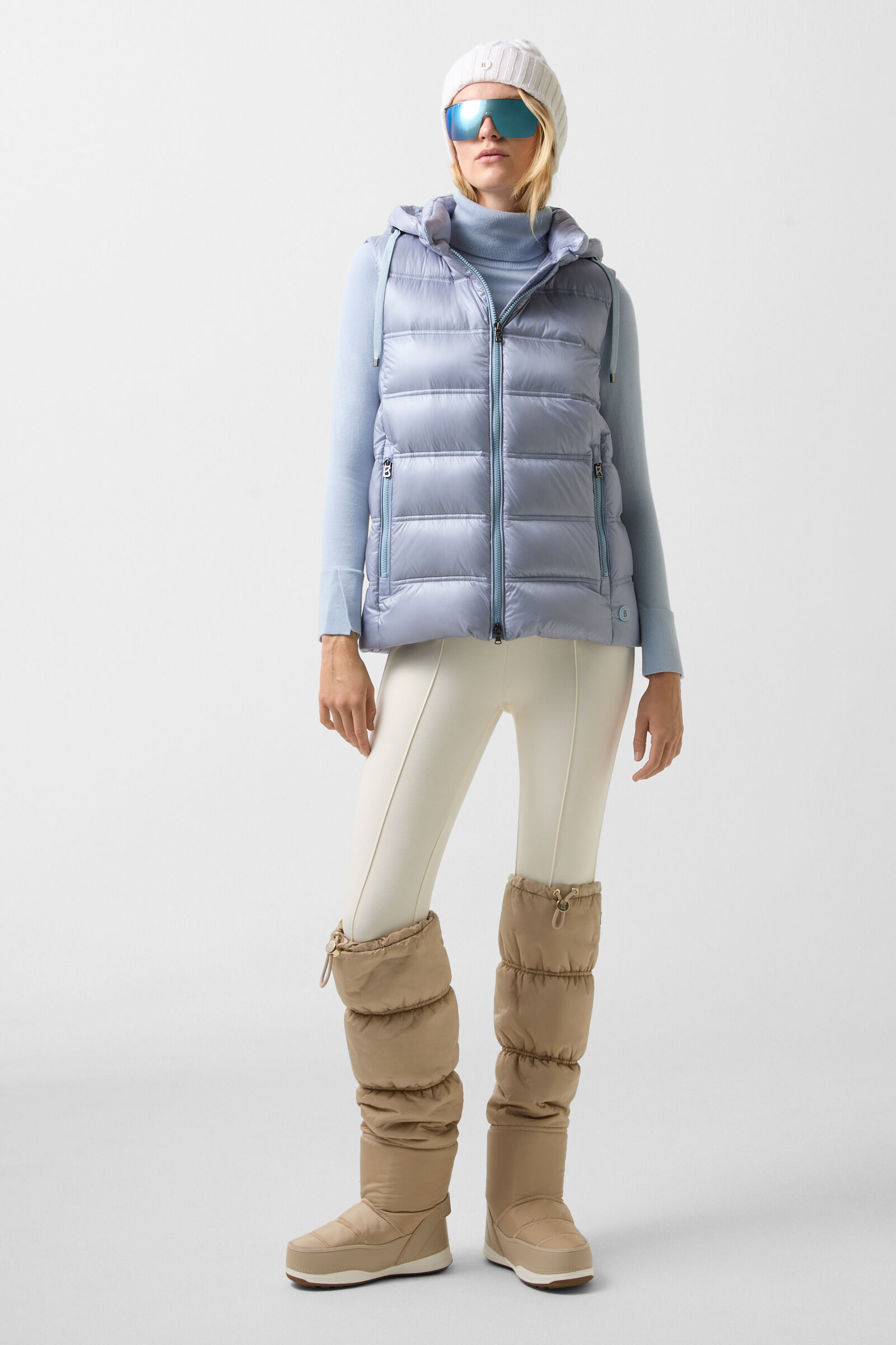 Liddy down waistcoat Light blue