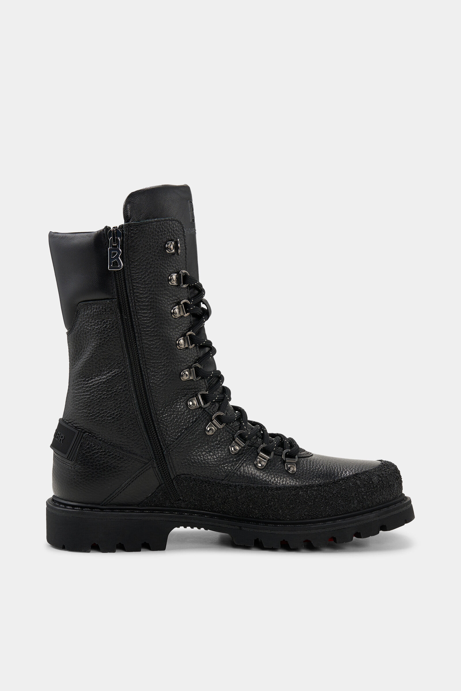 Lace-up boots Helsinki 007 with spikes Black