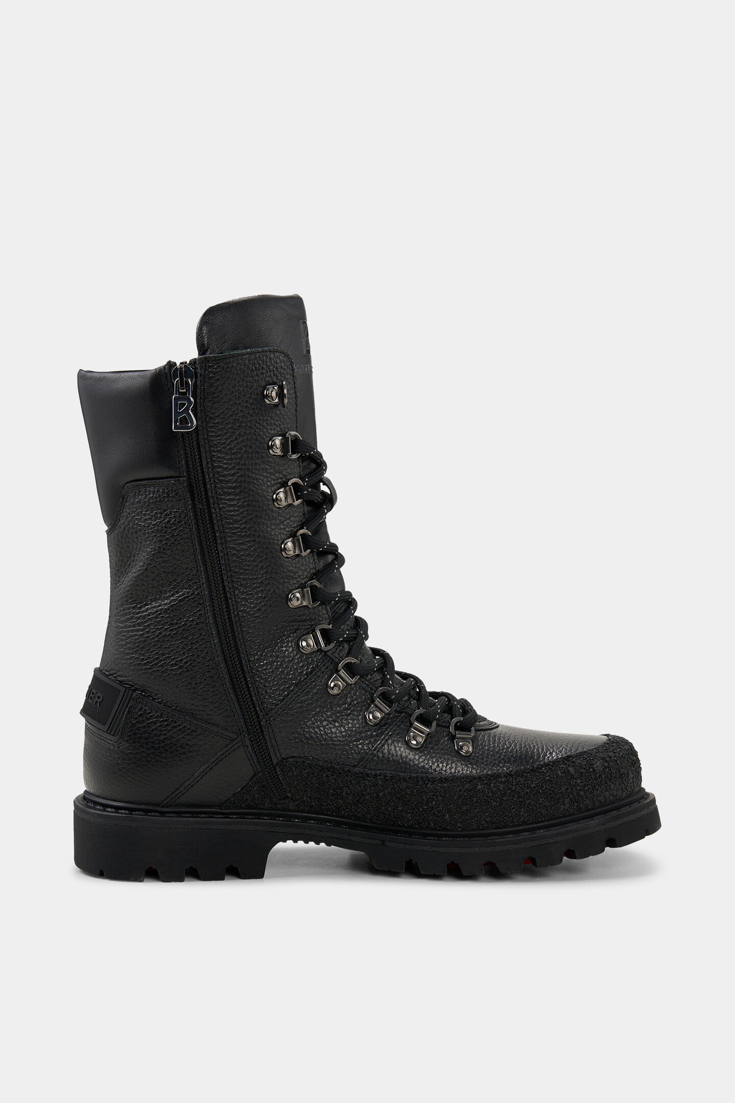 Lace-up boots Helsinki 007 with spikes Black