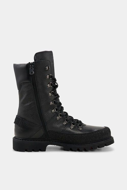 Lace-up boots Helsinki 007 with spikes Black