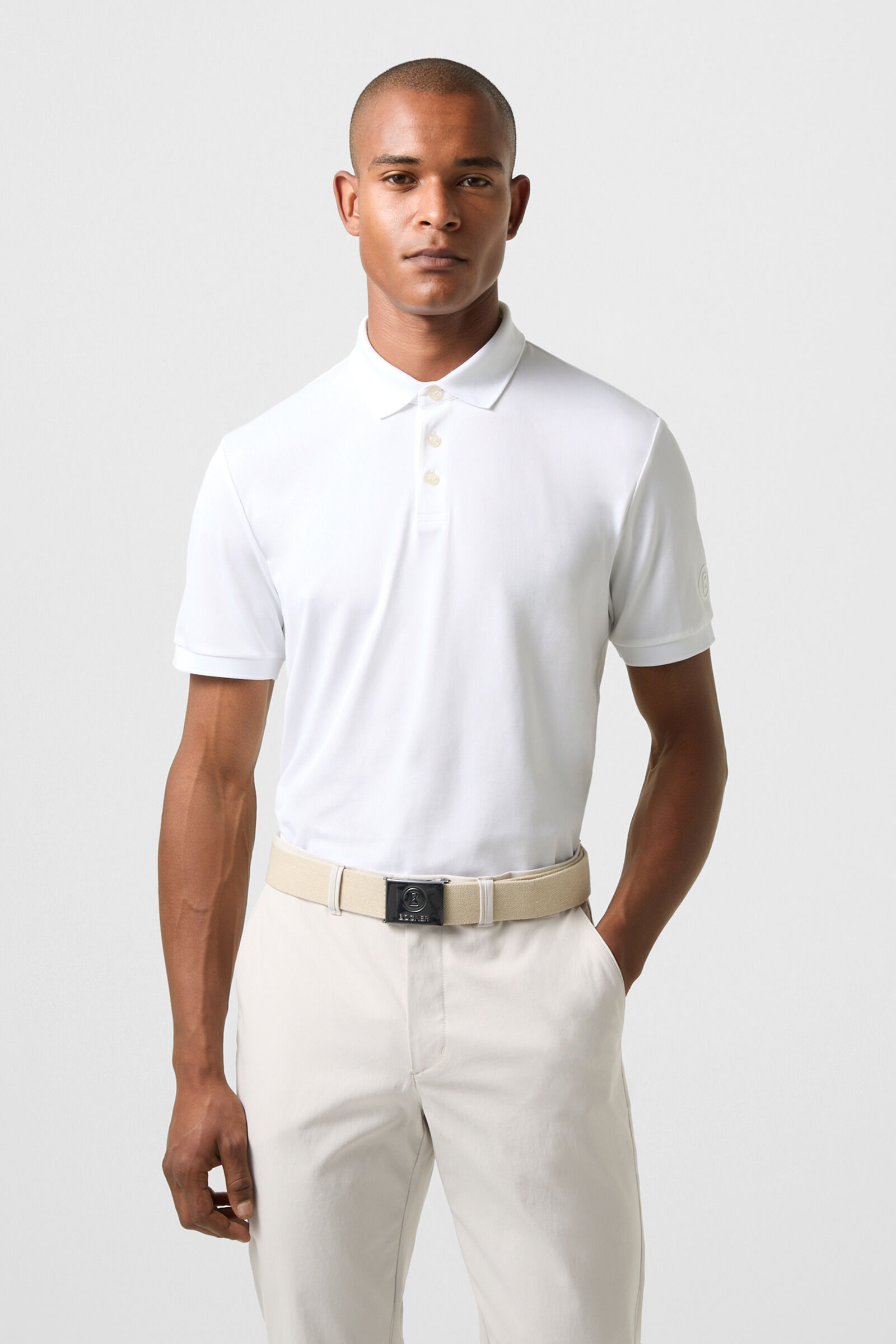 Daniel functional short-sleeved top White