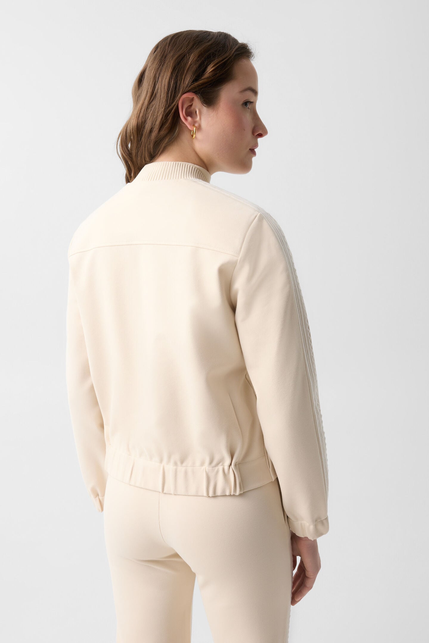 Luisa jersey jacket Cream
