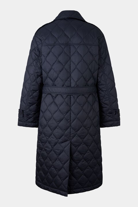 Quilted trench coat Ivory Navy blue Quilted trench coat Ivory Navy blue