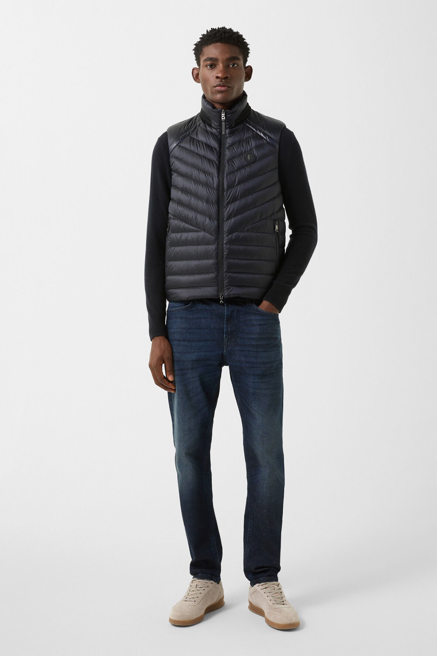 Leichtdaunenweste Lasse Navy-Blau