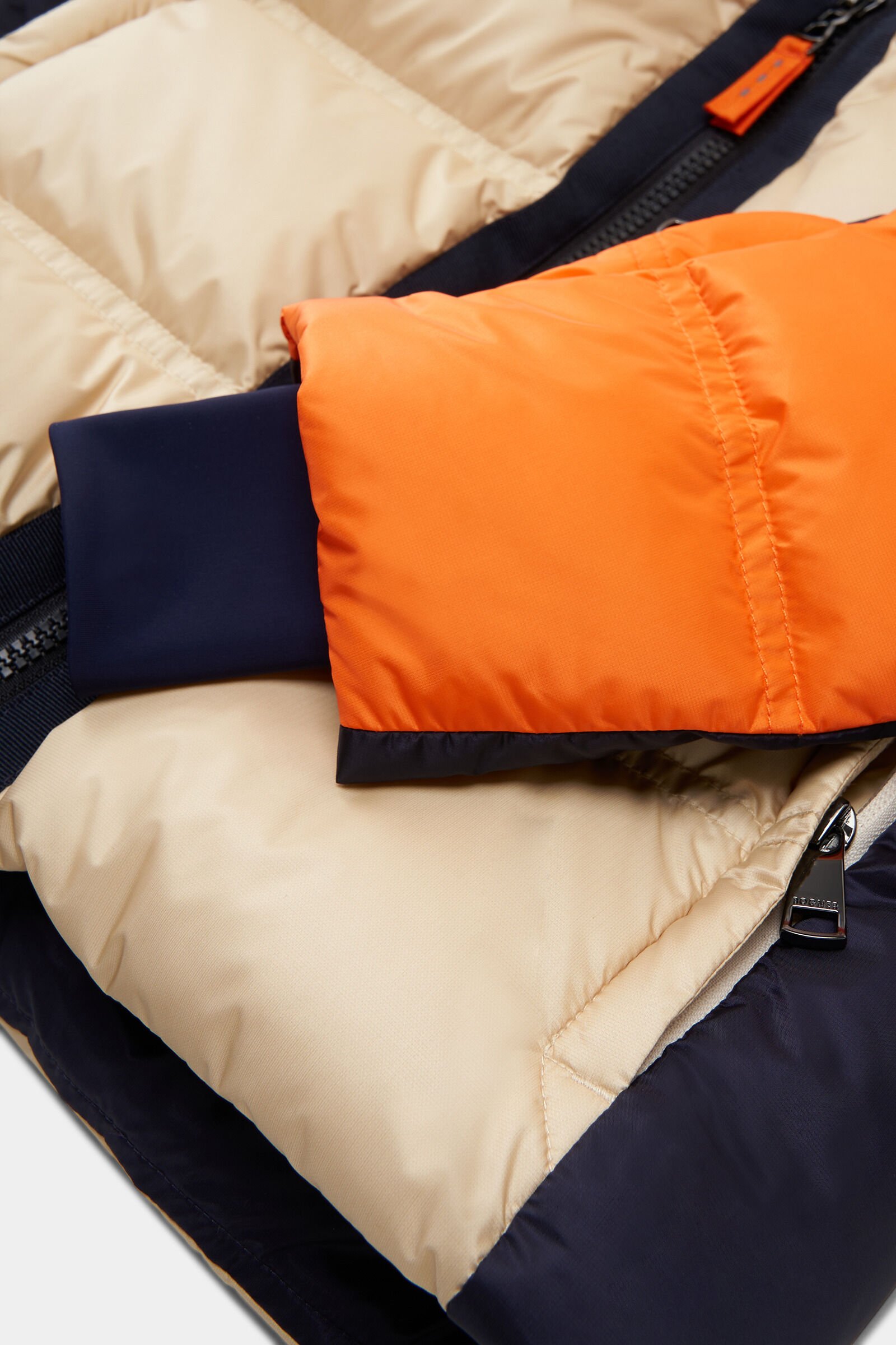 Kids ski jacket Pablo Sand/Orange/Navy