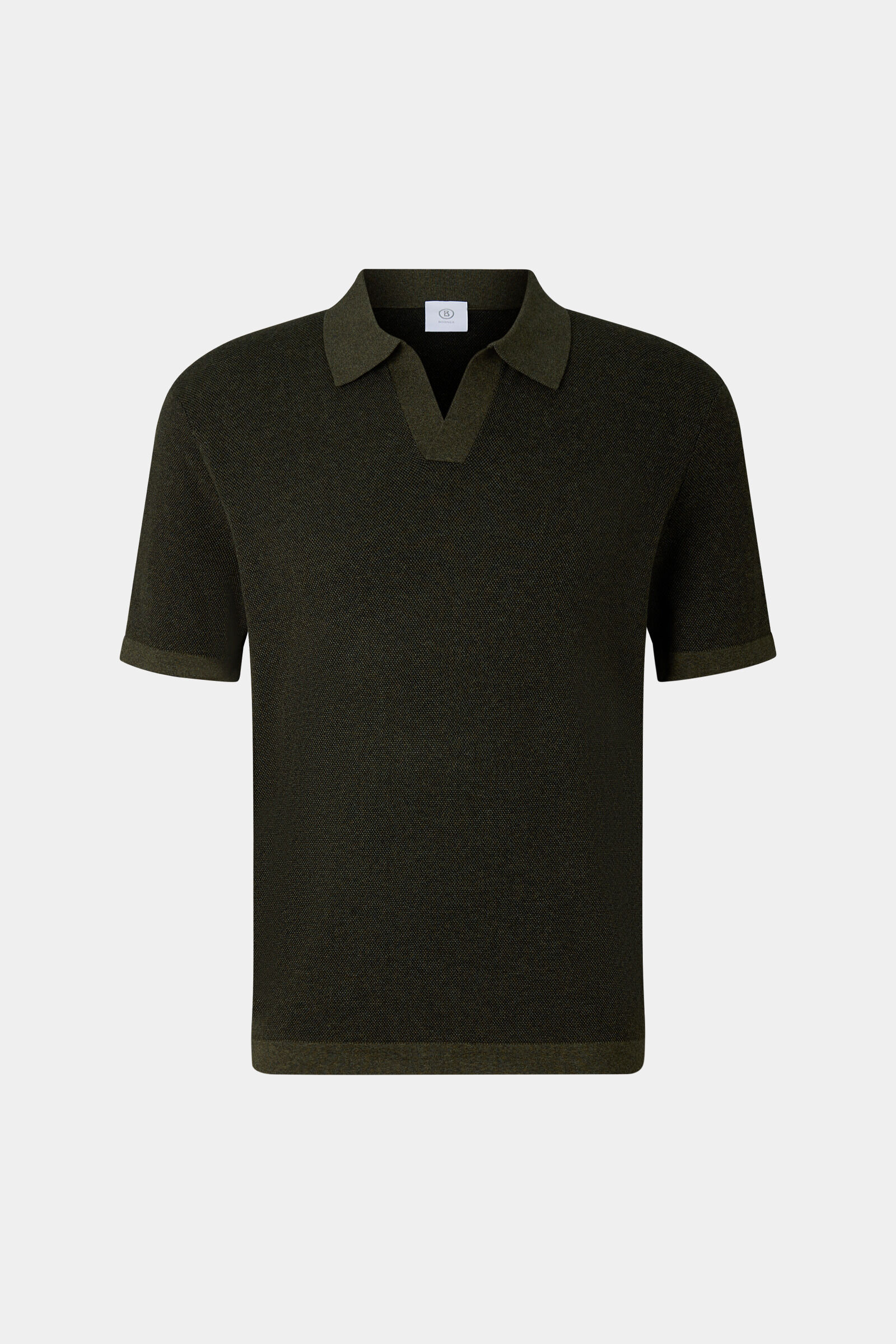 Lyon knitted polo shirt Olive green