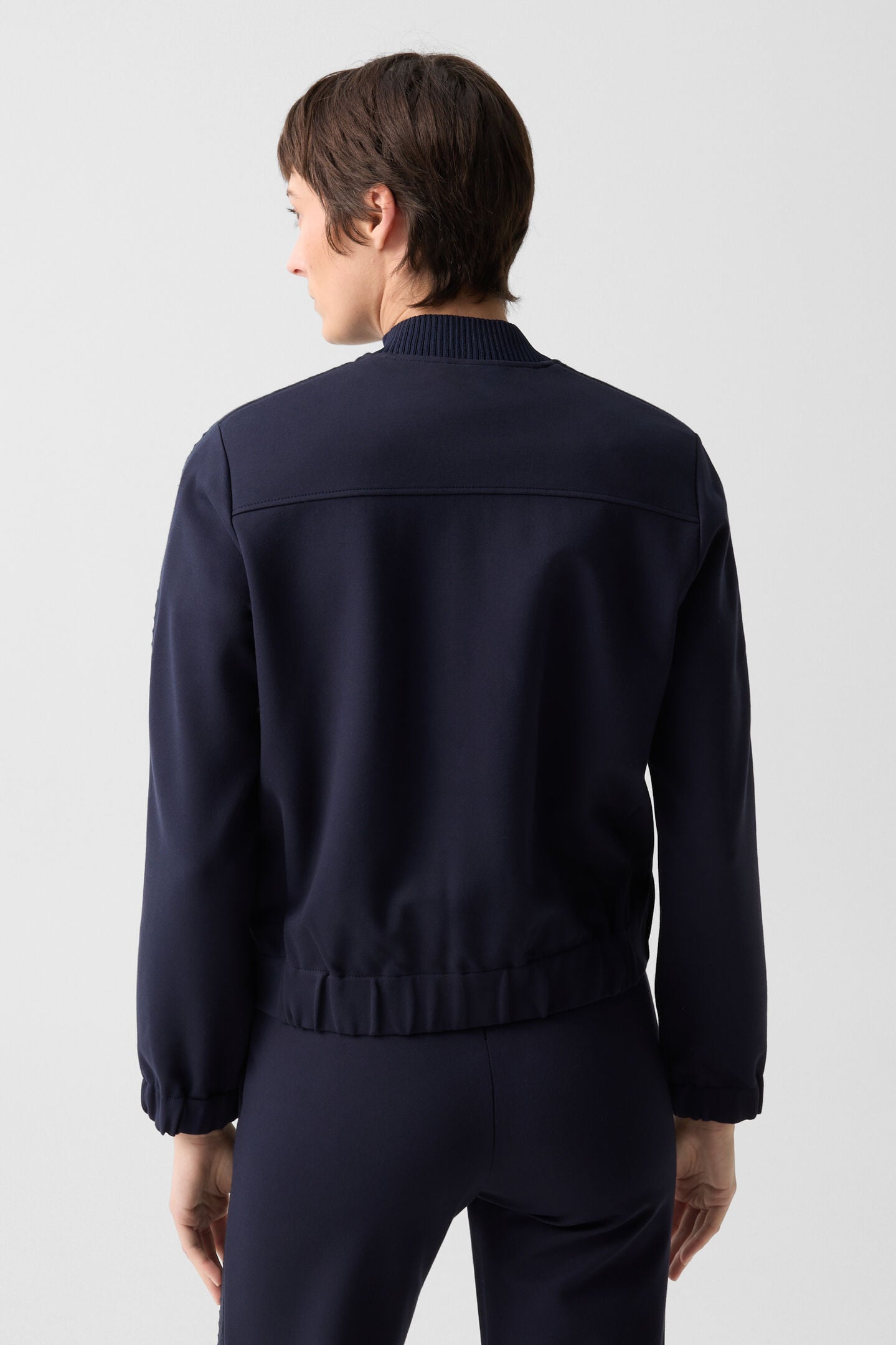 Luisa jersey jacket Navy blue