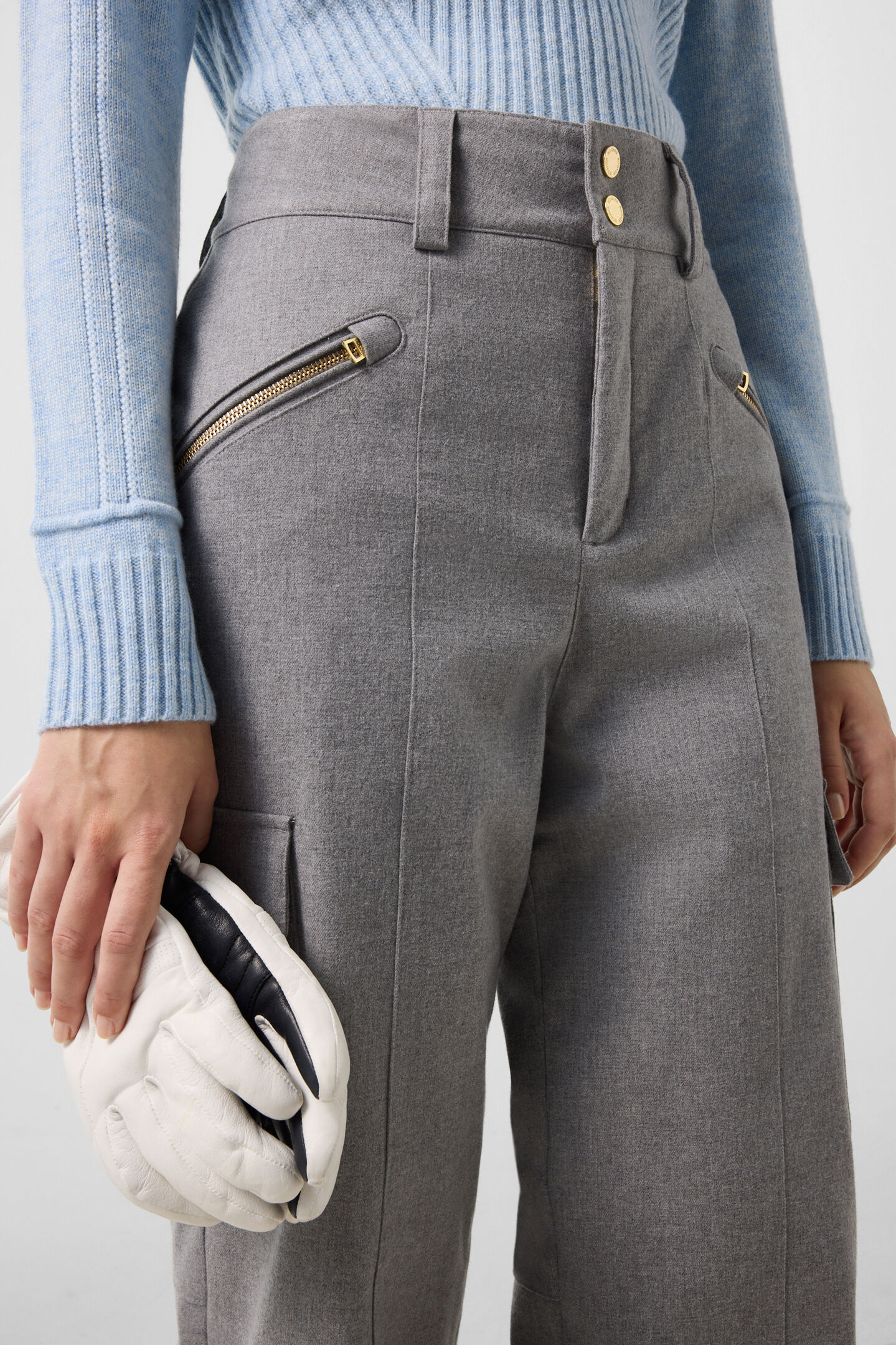 Lunia Flannel Ski Trousers Grey