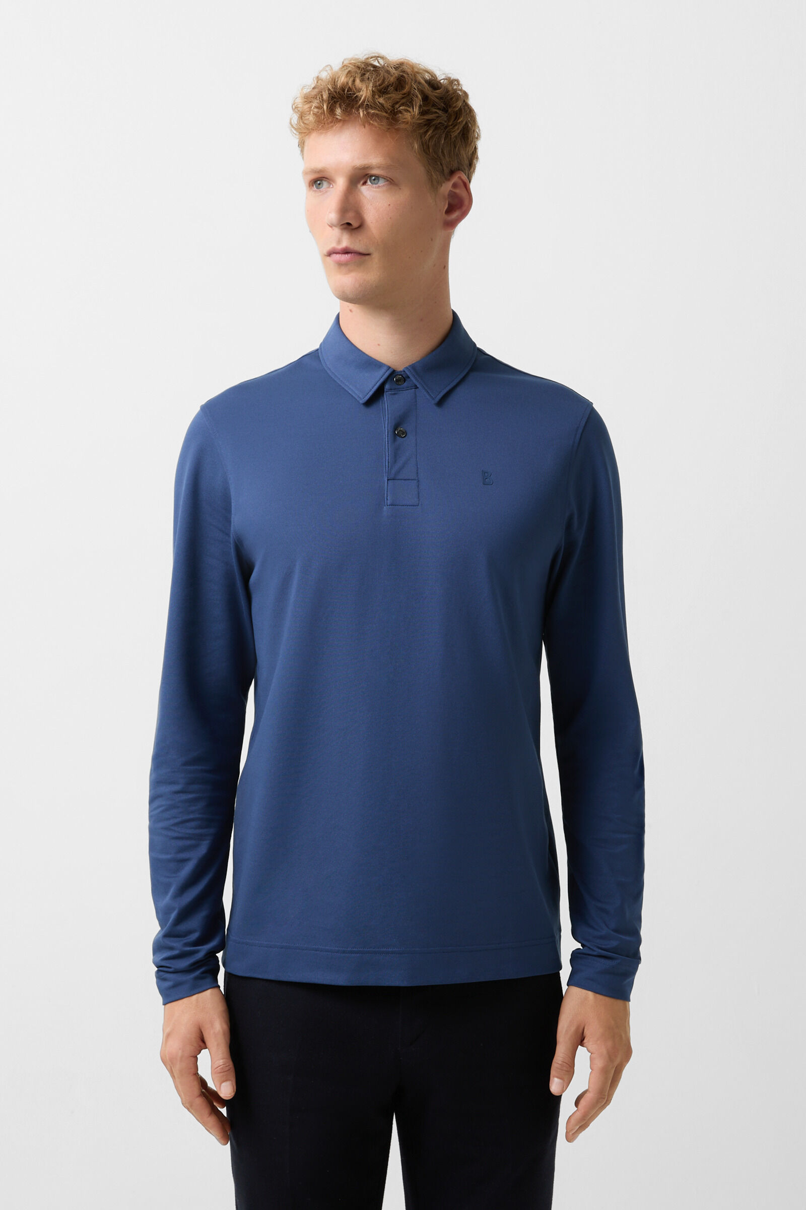 Timon polo long-sleeved top Blue