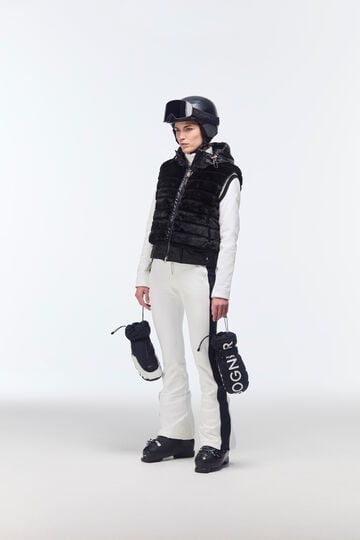 Faux-Fur-Weste Yumi Schwarz Faux-Fur-Weste Yumi Schwarz