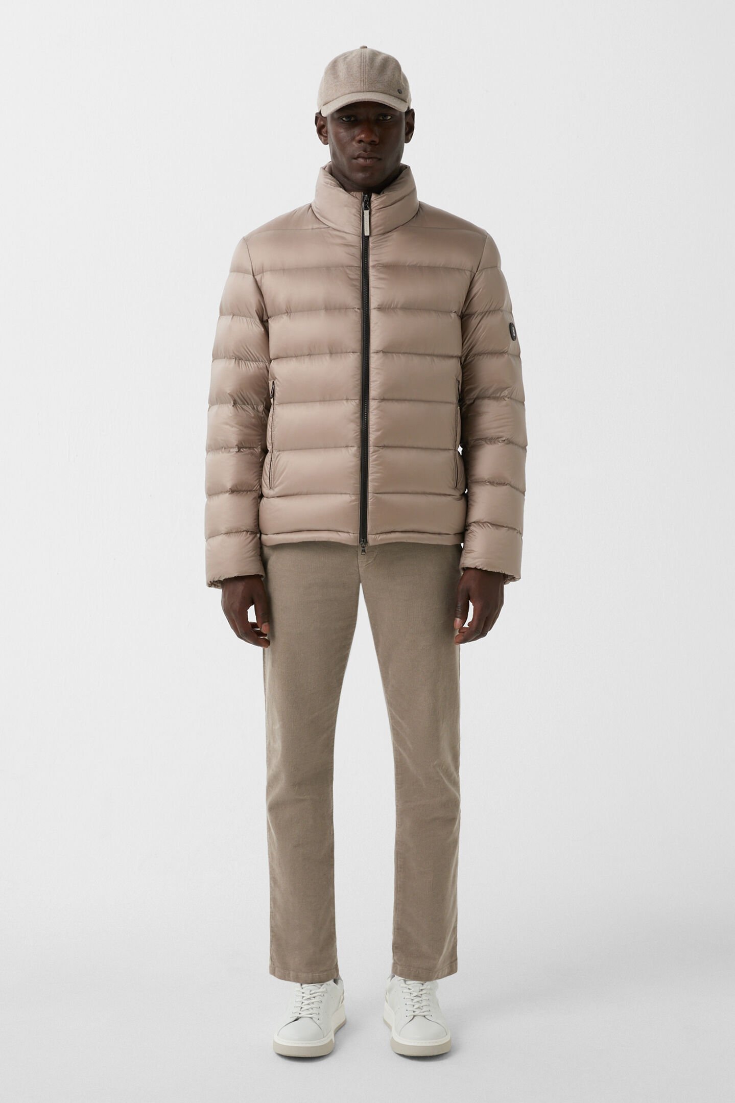 Hugh down jacket Taupe