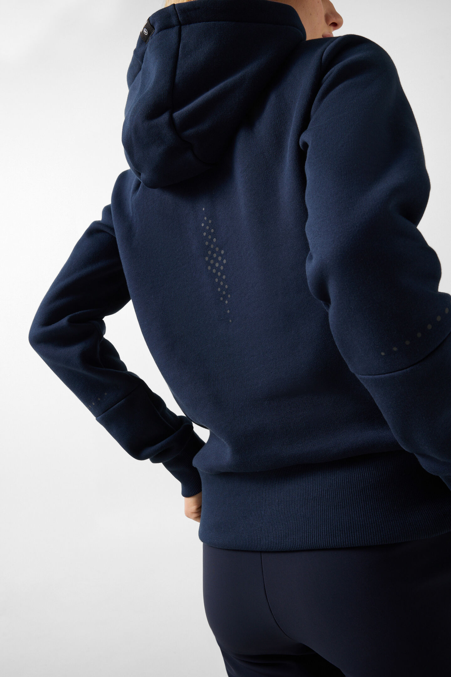 Nada Cotton Hoodie Jersey Jacket Navy