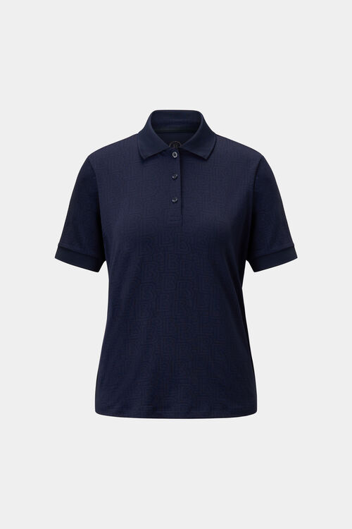 Larina functional short-sleeved top Navy blue