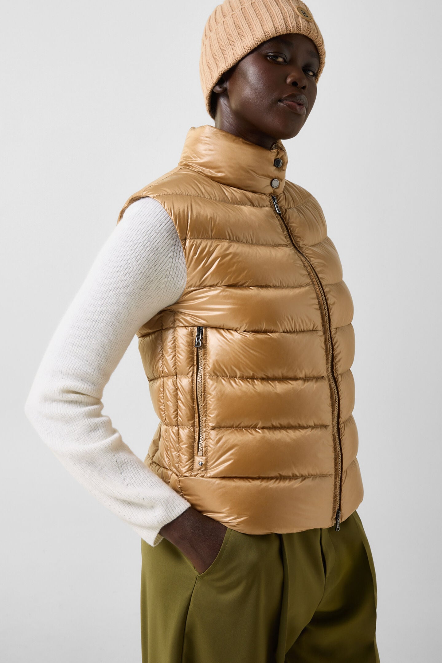 Leichtdaunenweste Milly Camel